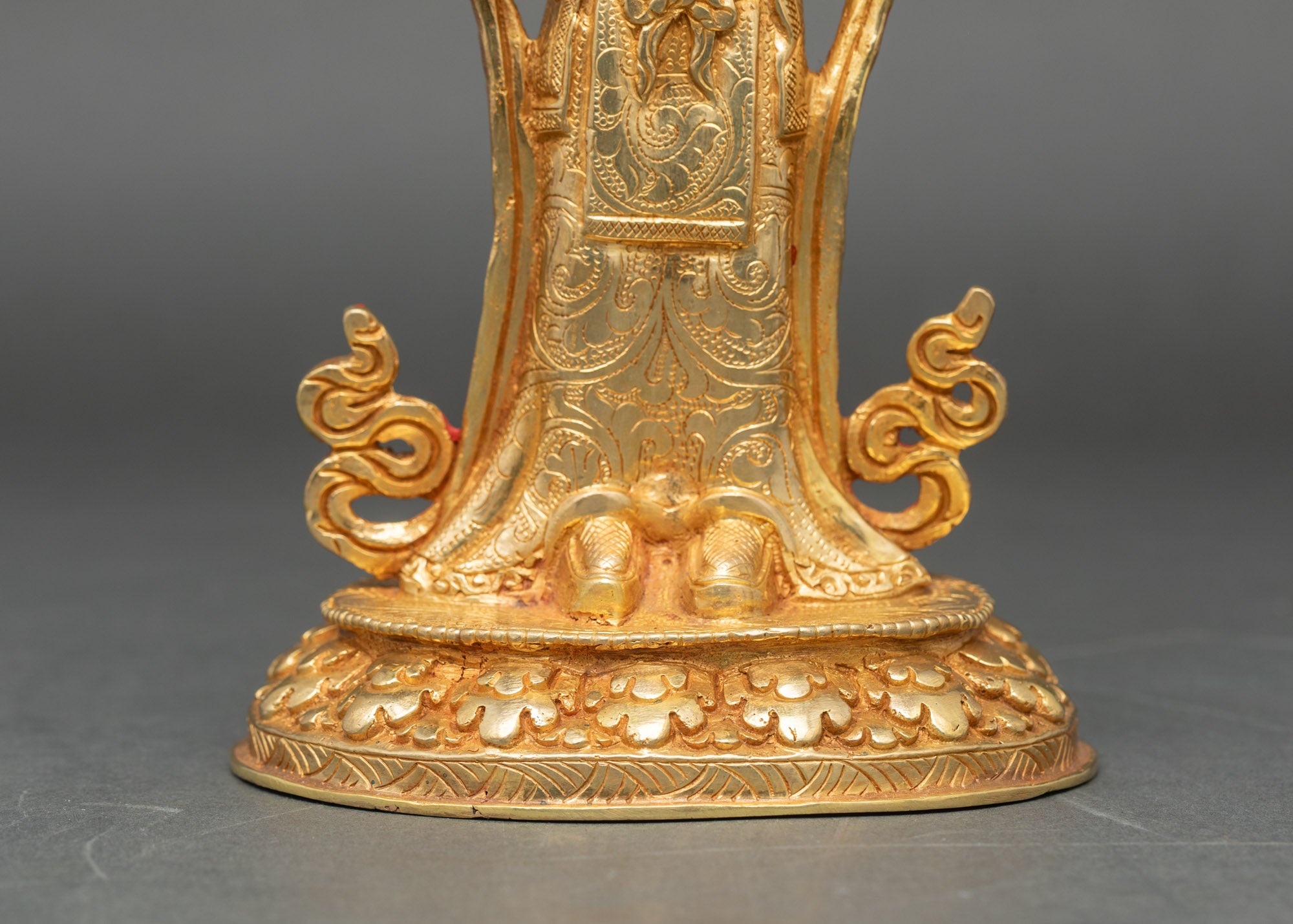 Guru Padmasambhava Statue with Ornate Throne | Buddhist Art & Decor
