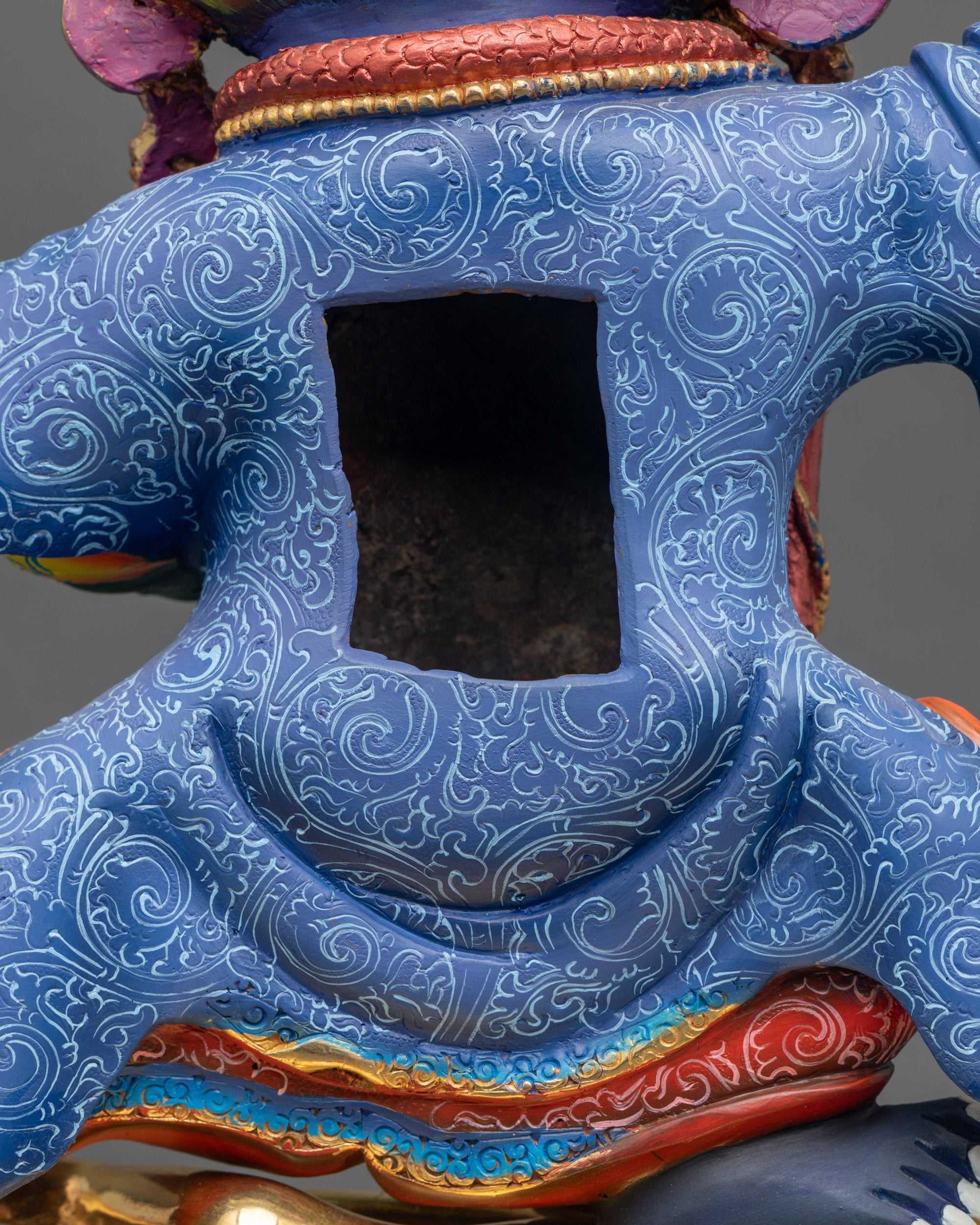 Wrathful Mahakala Bernagchen Statue | Fierce Protector Figurine