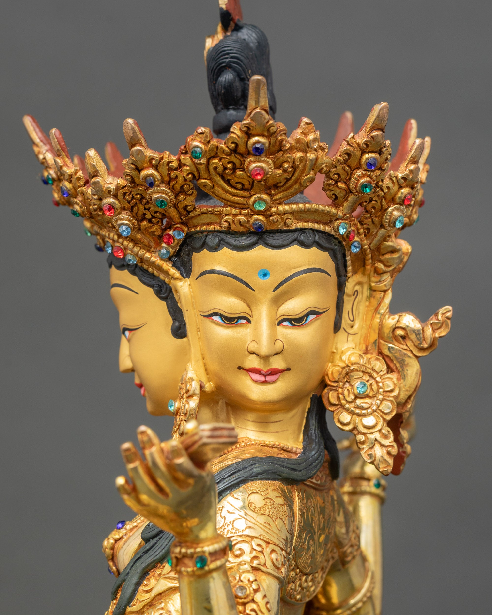 Vasudhara Statue - Buddhist Goddess of Prosperity and Abundance