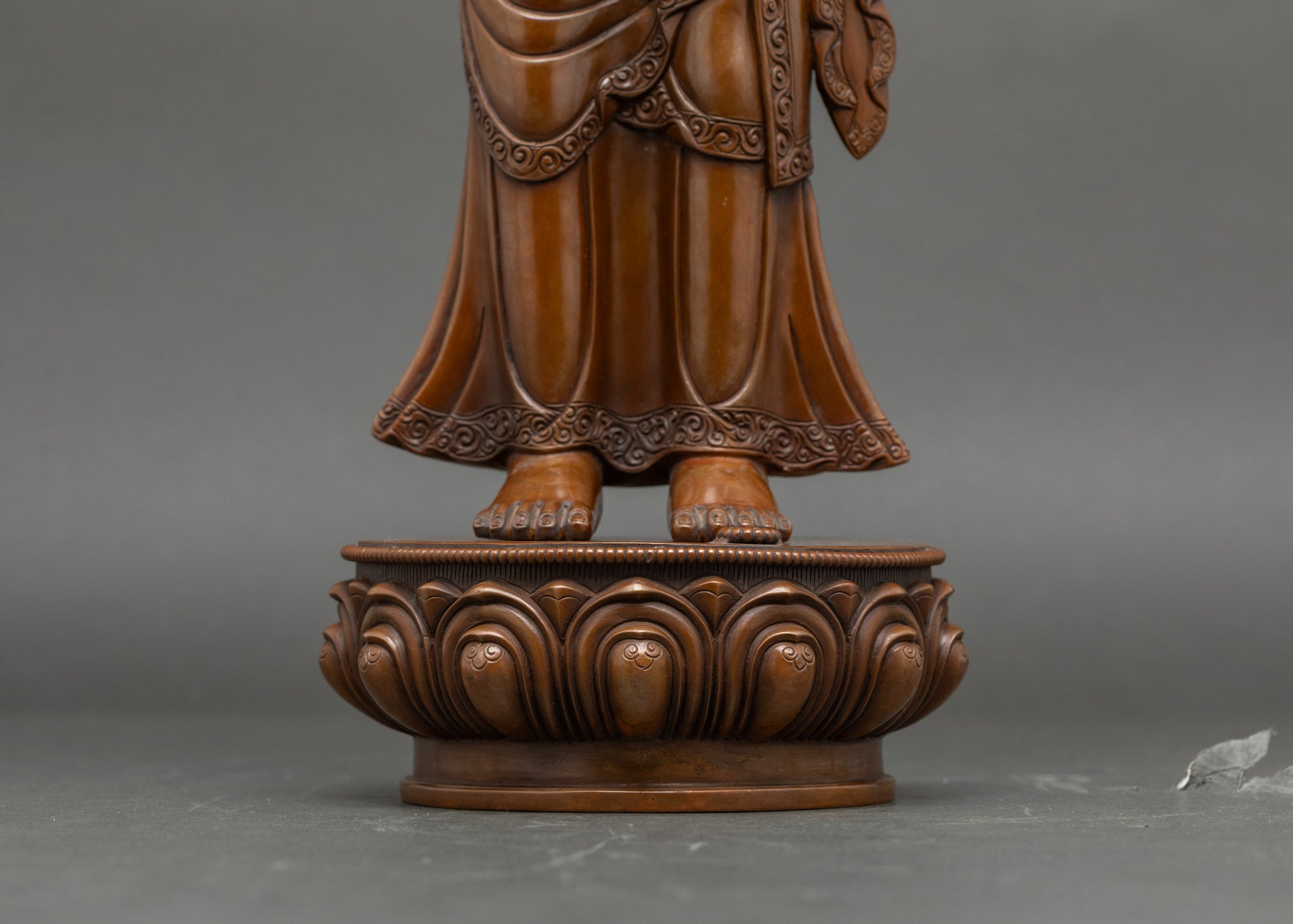 Hand-carved Sculpture of Buddha's Two Disciples