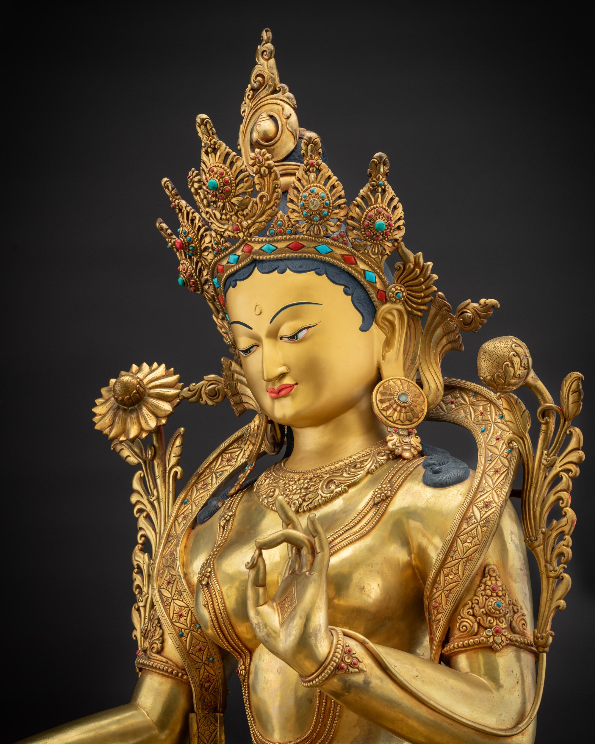 Green Tara Statue