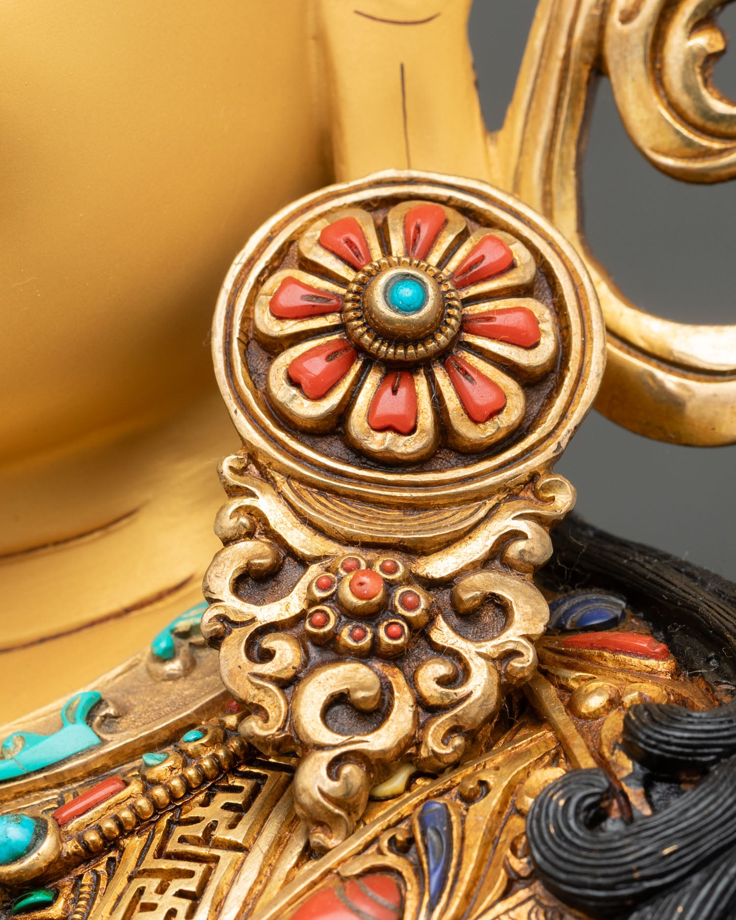 Guru Rinpoche Statue | Traditional Lost-Wax Cast Art from Nepal