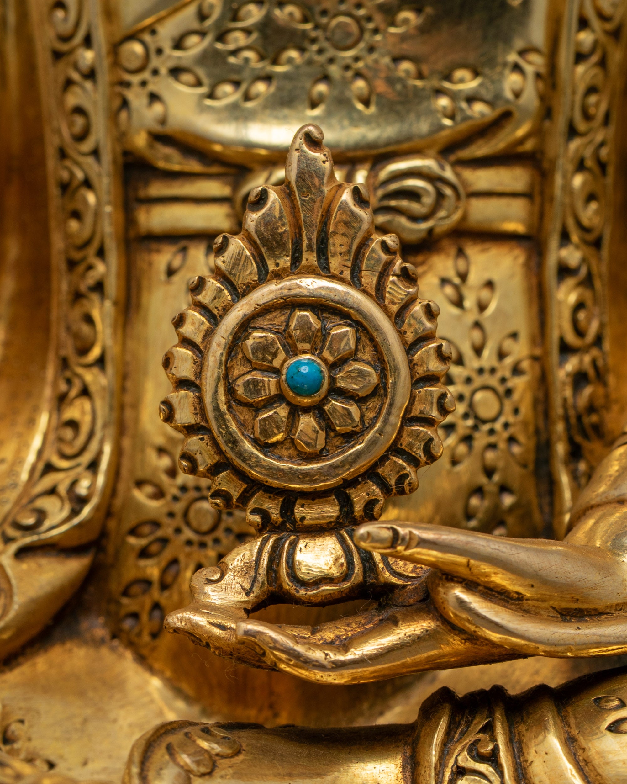 Buddhist King Trisong Detsen Statue for Home Decor | Nepalese Statues