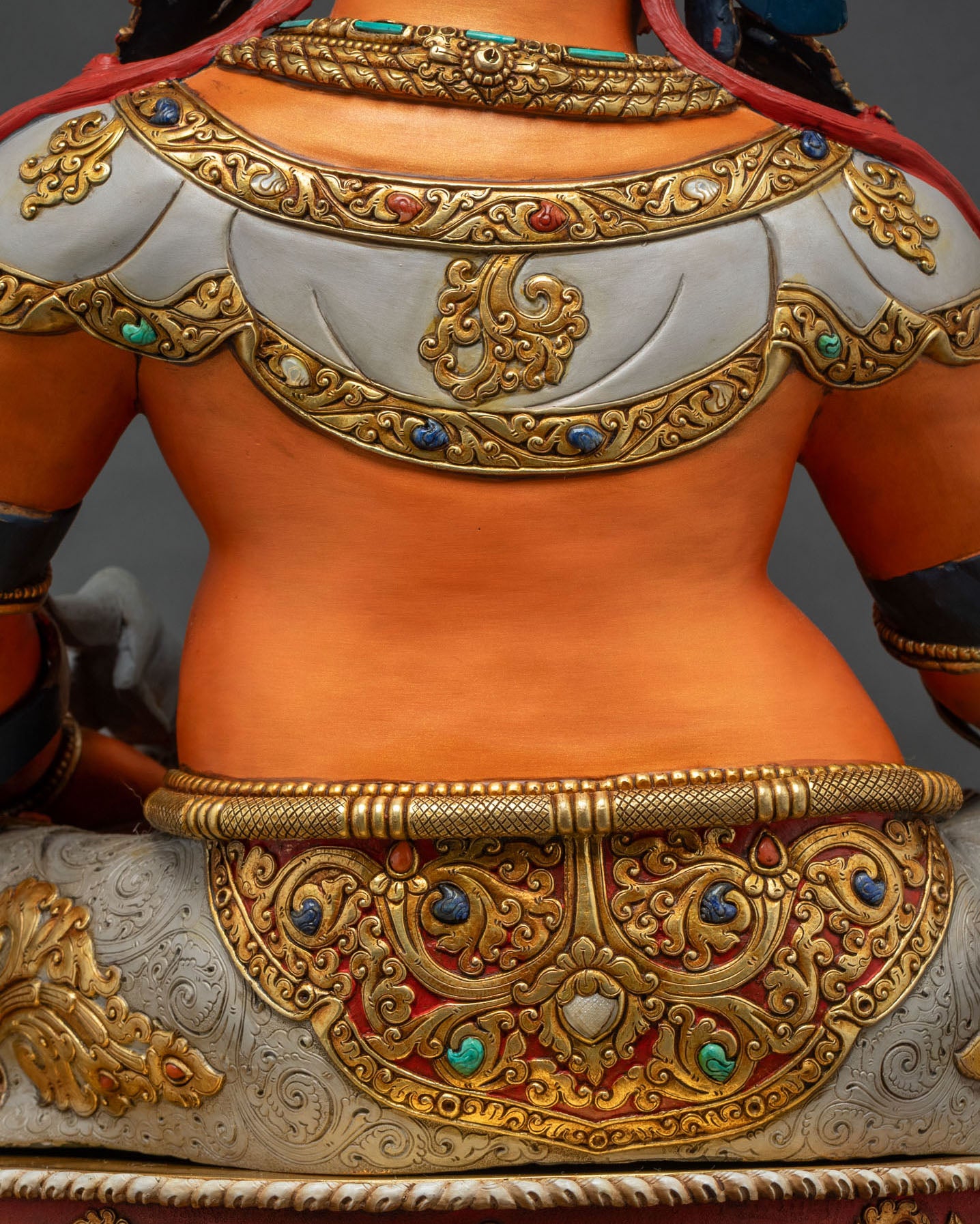 Vibrant Dzambhala Statue | The Guardian of Wealth and Fortune