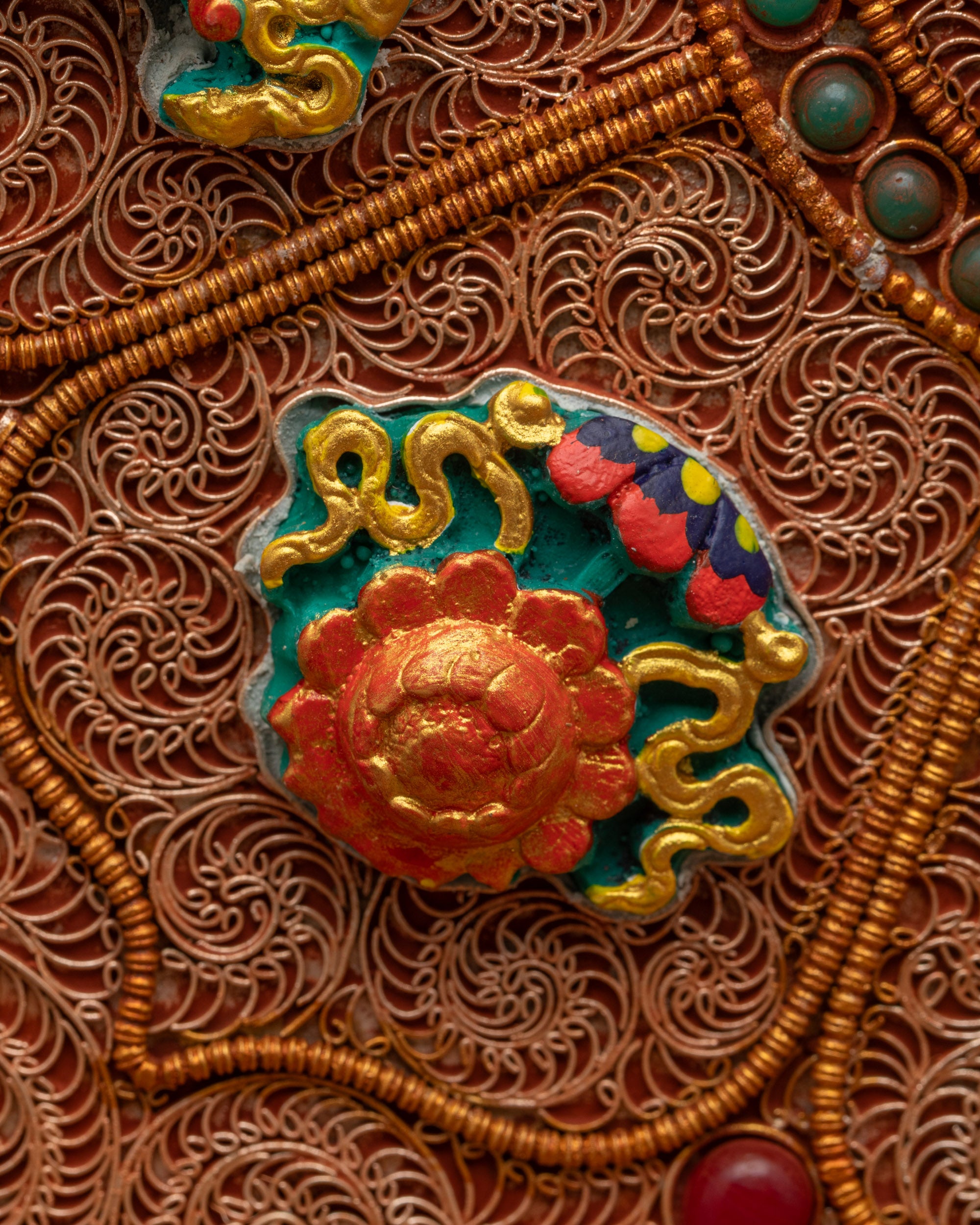 13" Hand-Carved Kartika Ritual Dagger with Throne | Ceremonial Tool