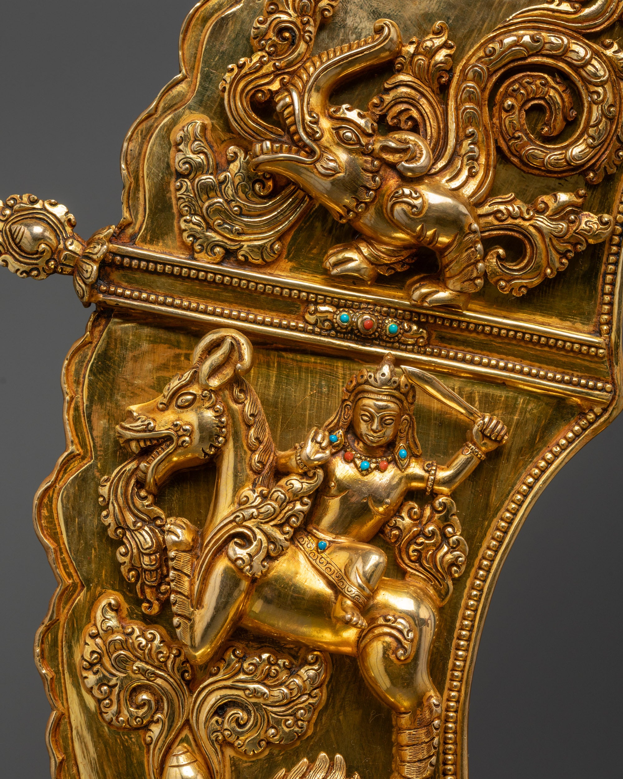 33" Enthroned Maitreya Buddha Statue | Future Buddha Statue from Nepal