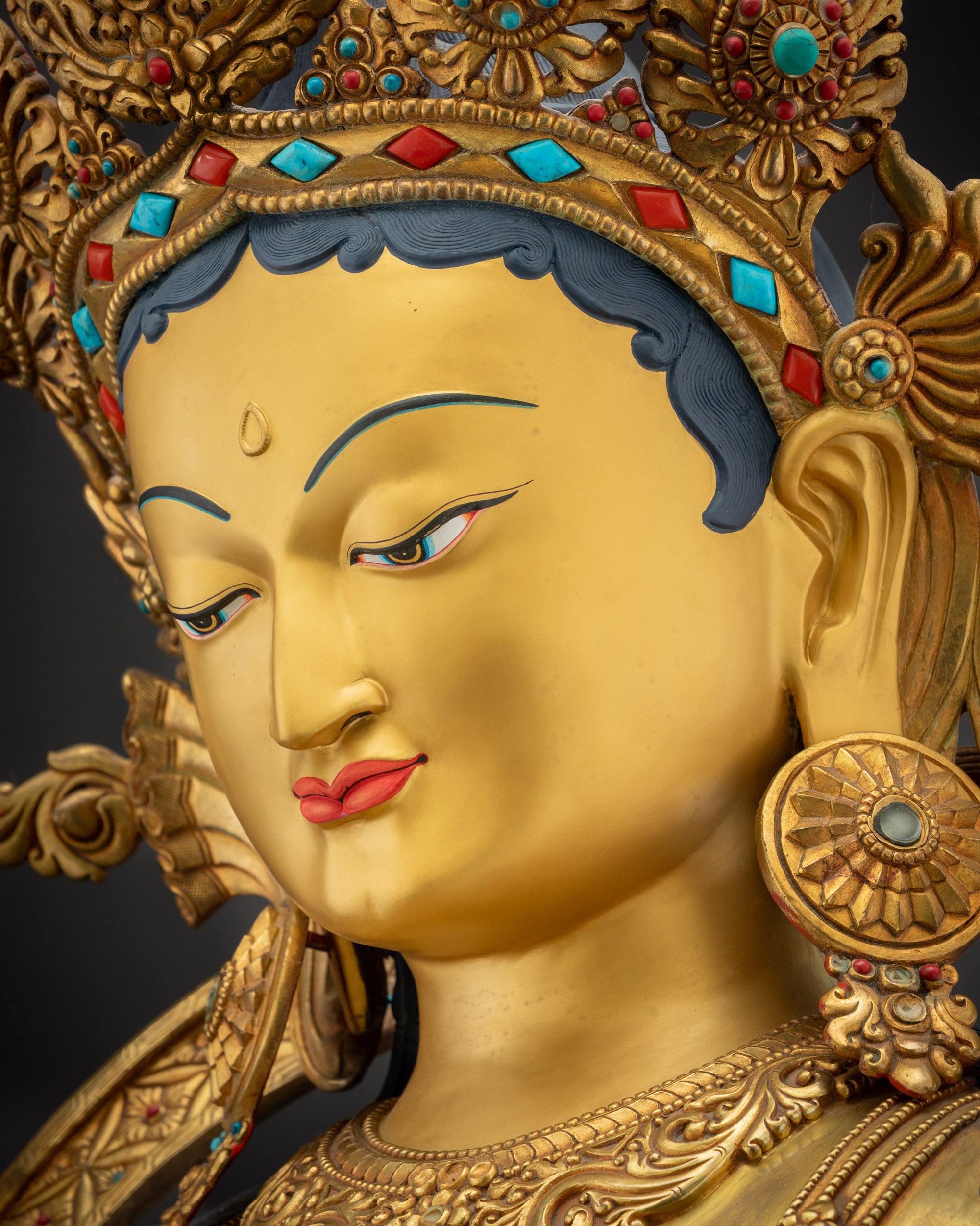 Green Tara Statue