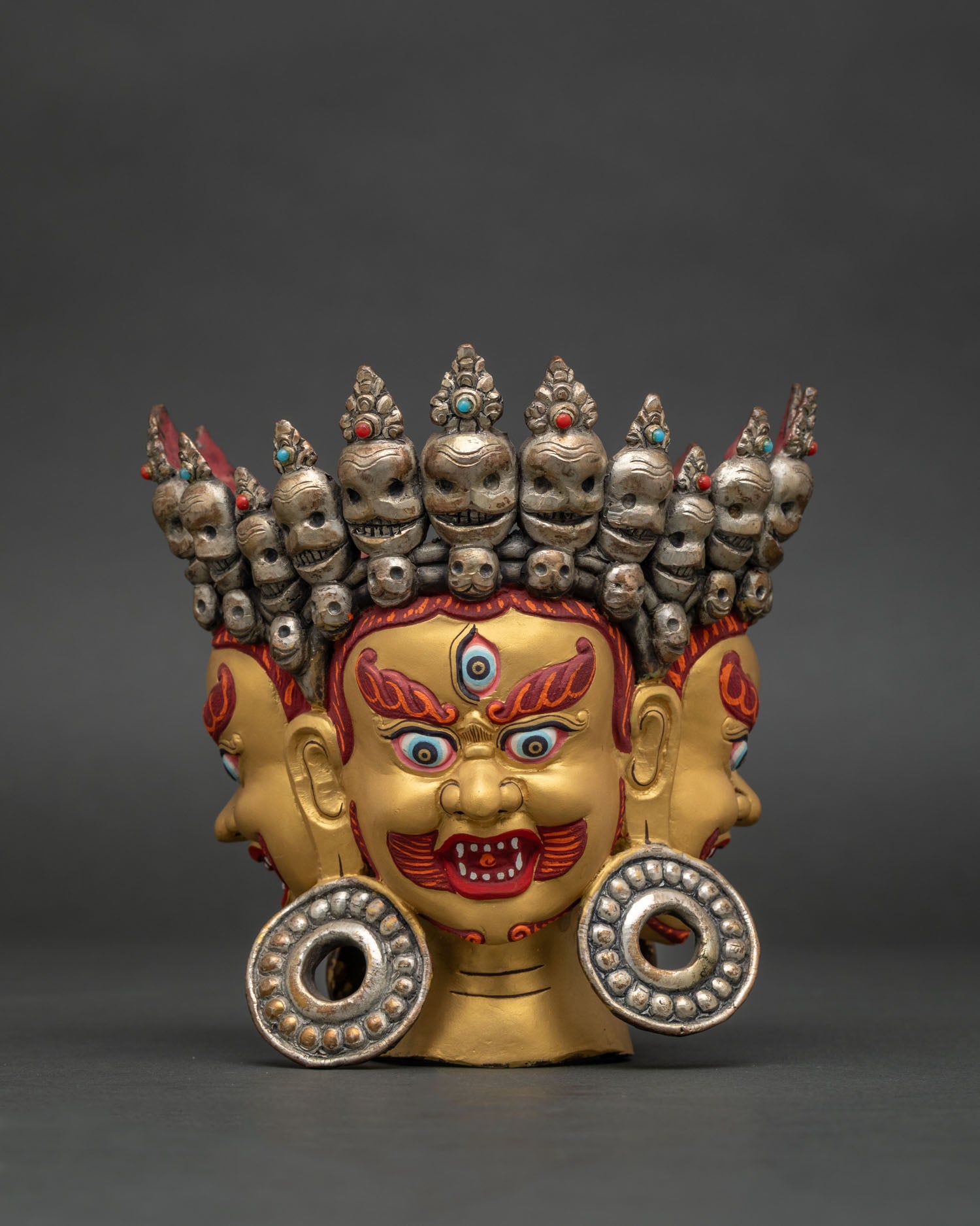 14-armed Mahakala Yab-Yum Statue | Tantric Manifestation of Mahakala