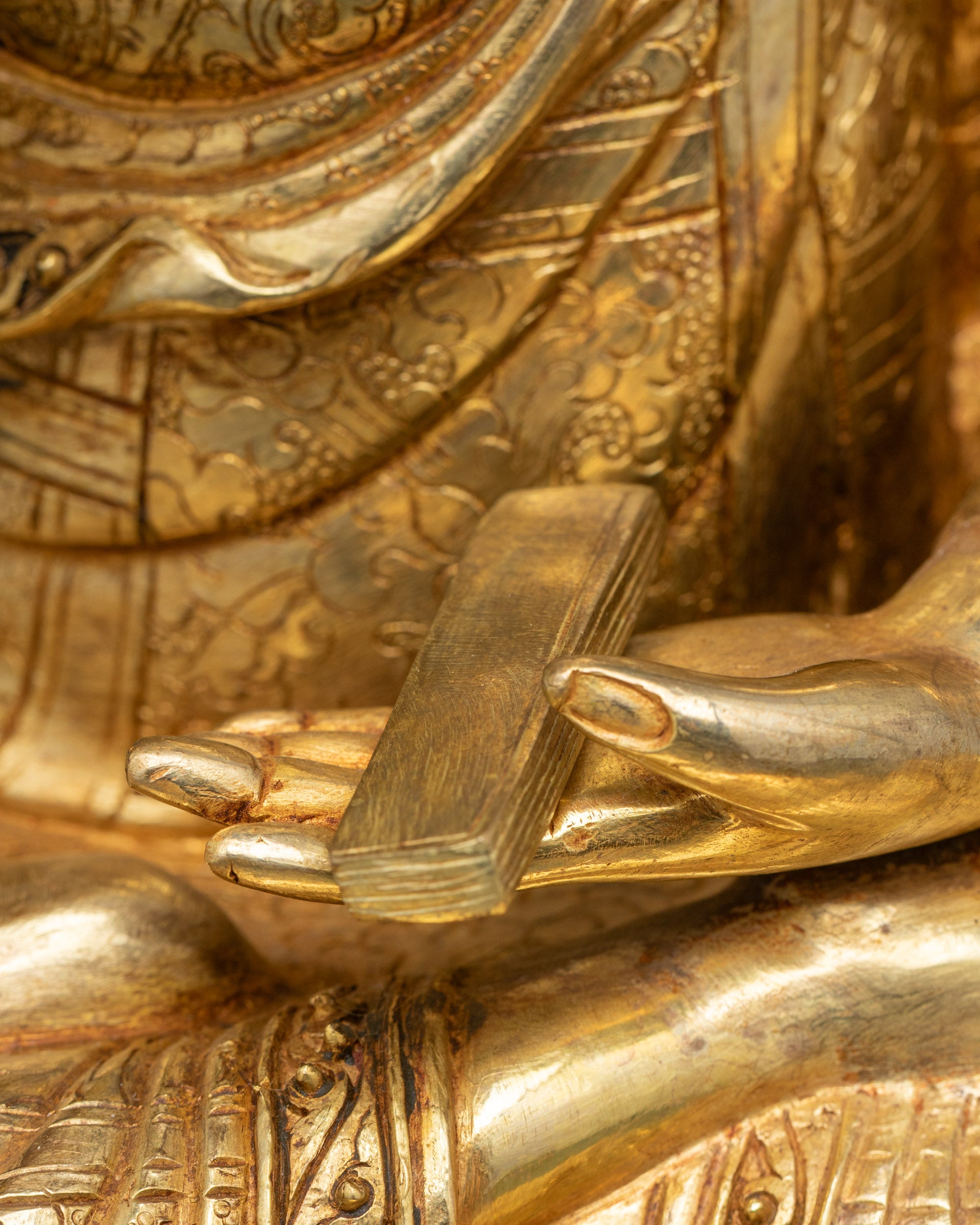 Buddhist Master Tsongkhapa - Handmade Statue Set from Nepal