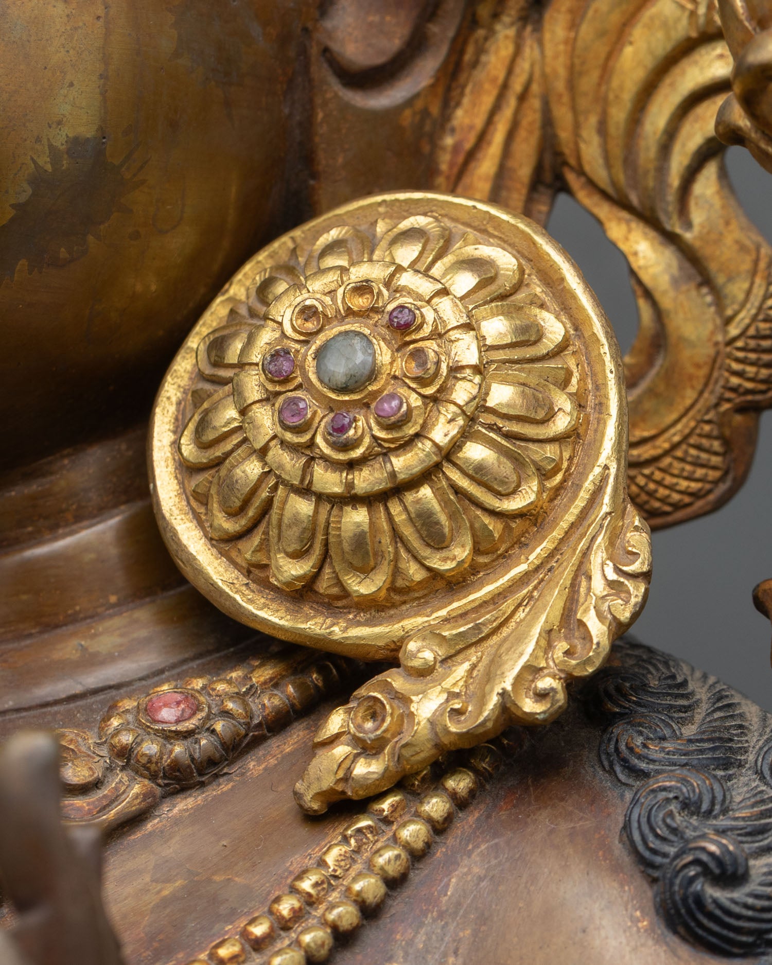 Green Tara Statue for Sale – Copper & Gold Buddhist Artwork