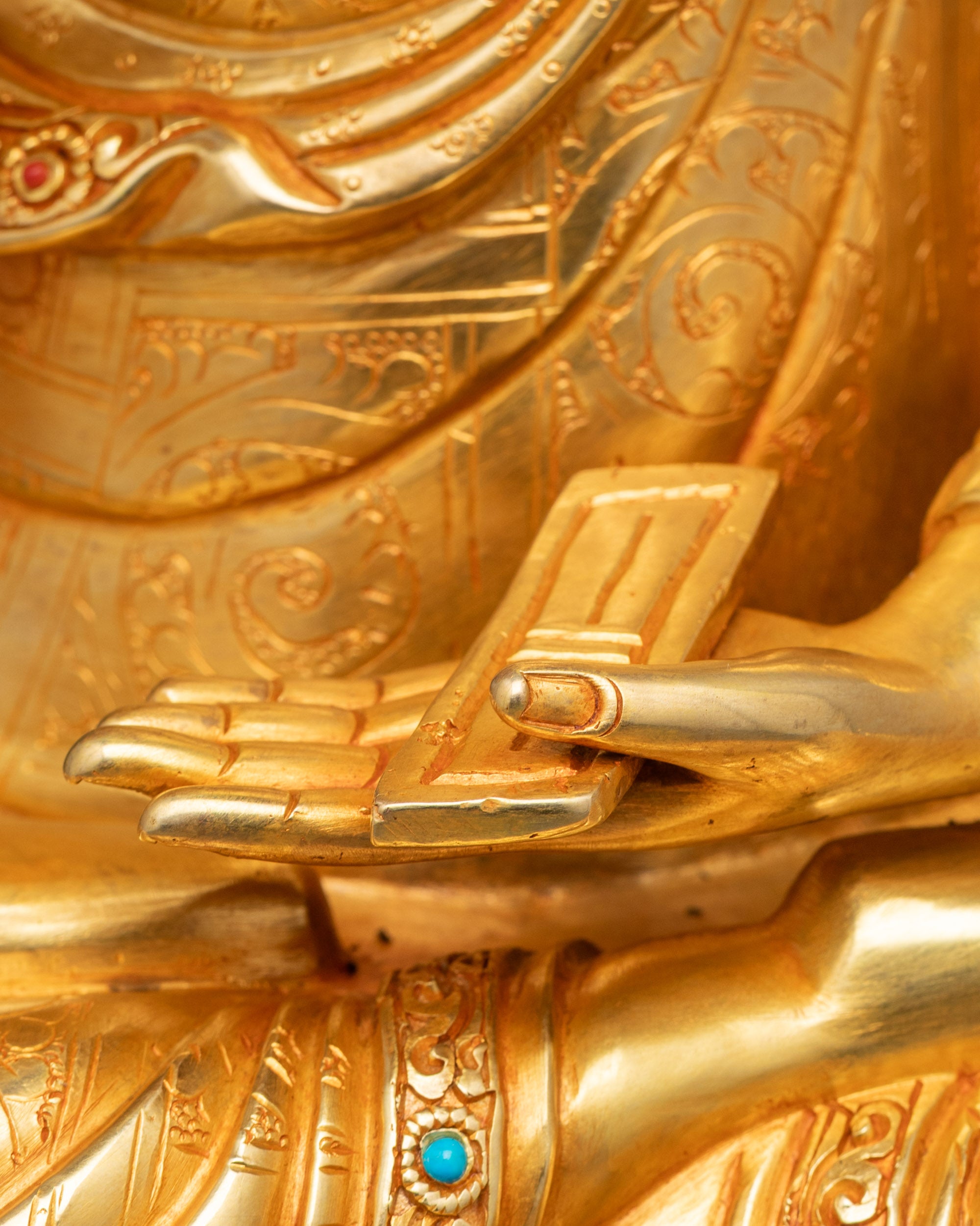 Tsongkhapa Statue Set | Handcrafted Tibetan Buddhist Figurines