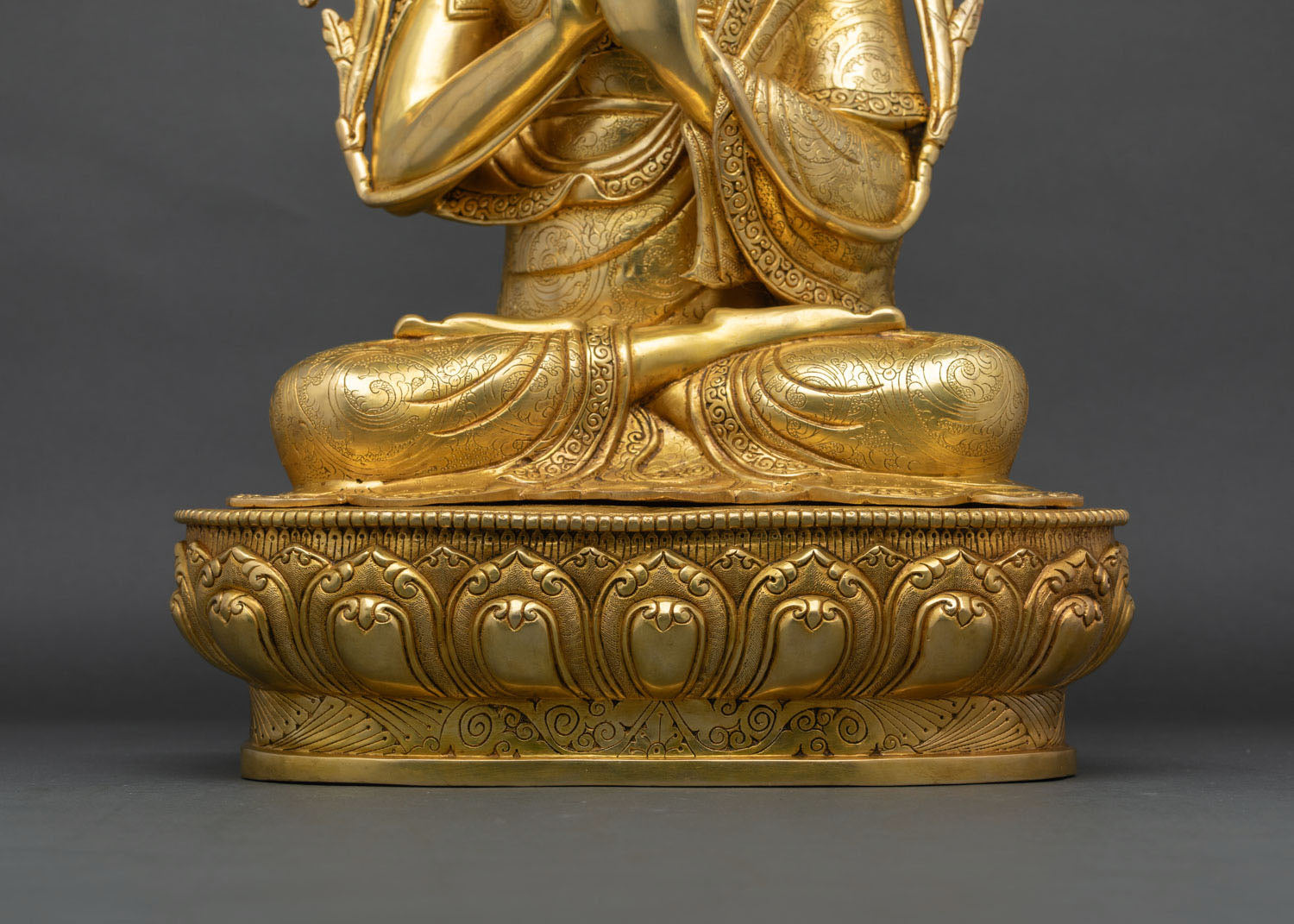 Je Tsongkhapa & Disciples Statue Set | Handcrafted Buddhist Art