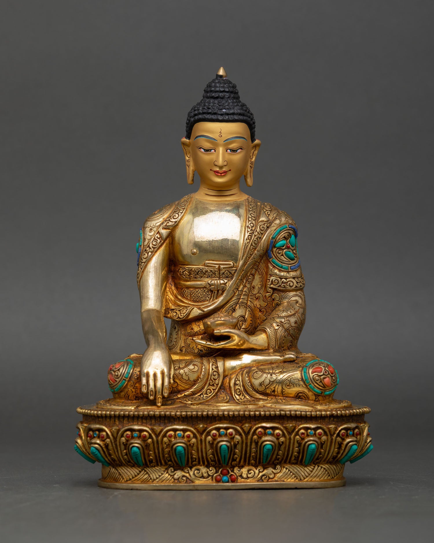 Five Dhyani Buddha Sculpture – Representation of Enlightened Wisdom