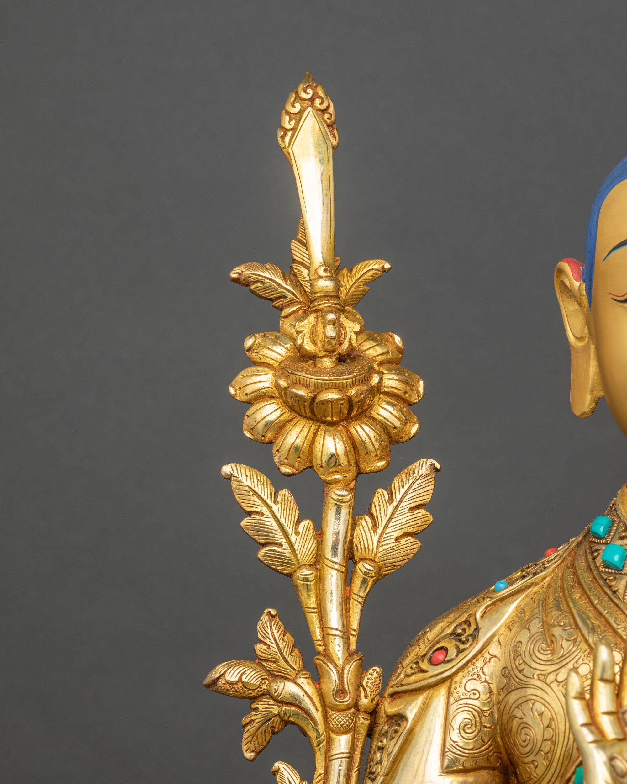 Buddhist Master Tsongkhapa - Handmade Statue Set from Nepal