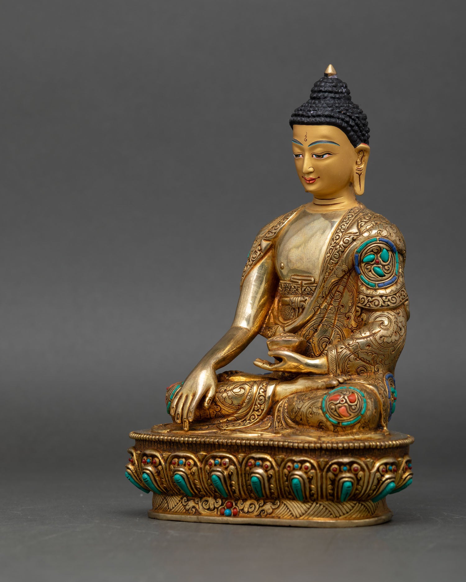 Five Dhyani Buddha Sculpture – Representation of Enlightened Wisdom
