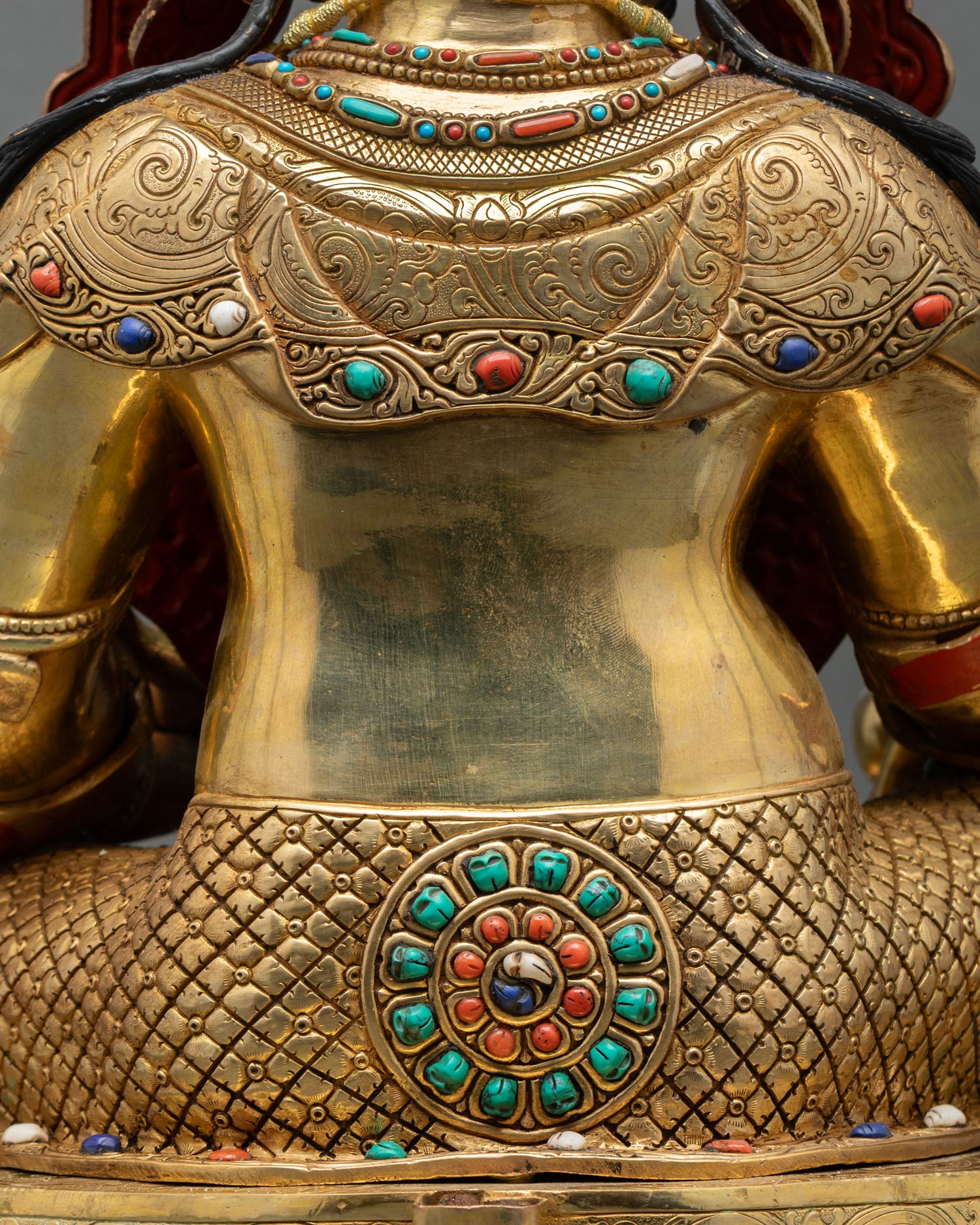 Large Dzambhala Statue | Traditional Buddhist Sacred Artwork