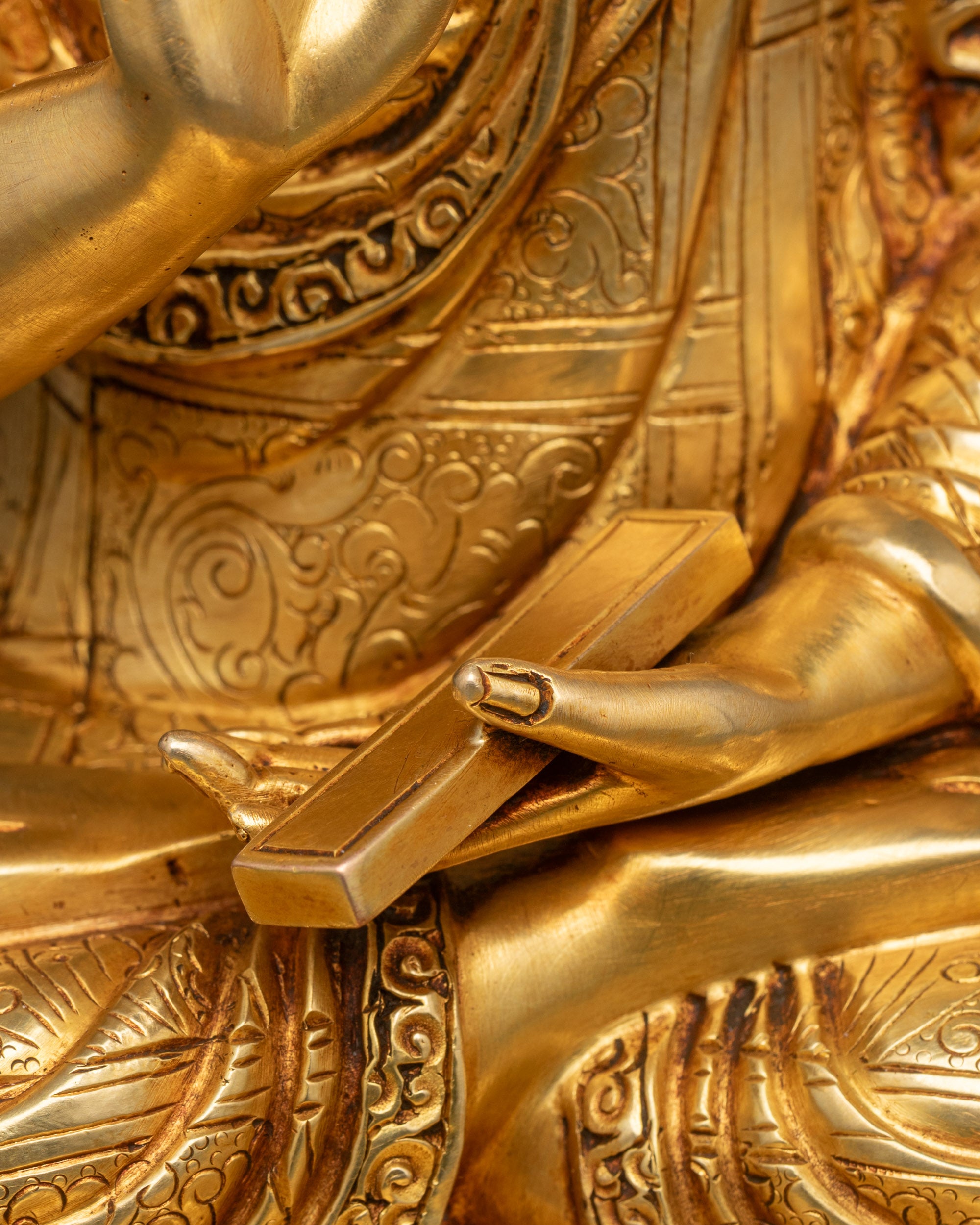Tsong Khapa Statue Set | Handcrafted Nepalese Artwork