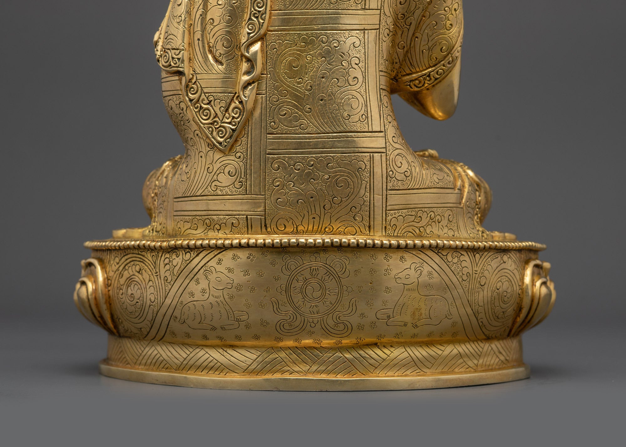 Authentic Tsongkhapa Statue Set | Traditional Buddhist Craftsmanship