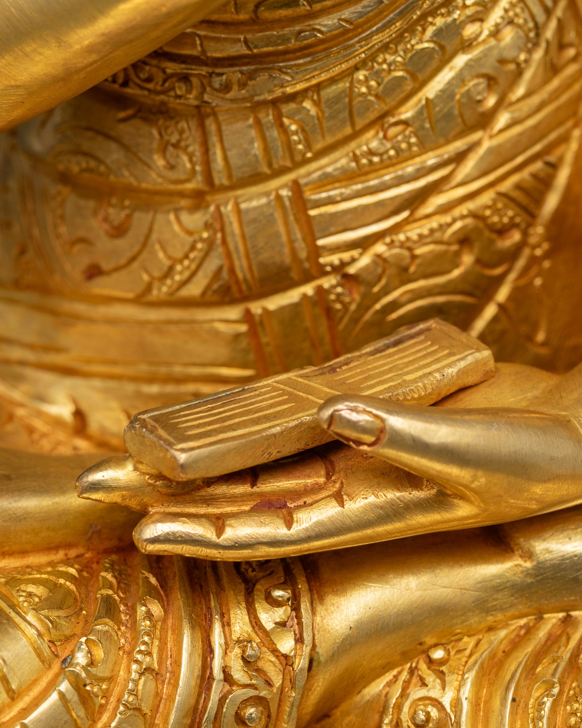 Lama Tsongkhapa Statue Set | Handmade Himalayan Sculptures