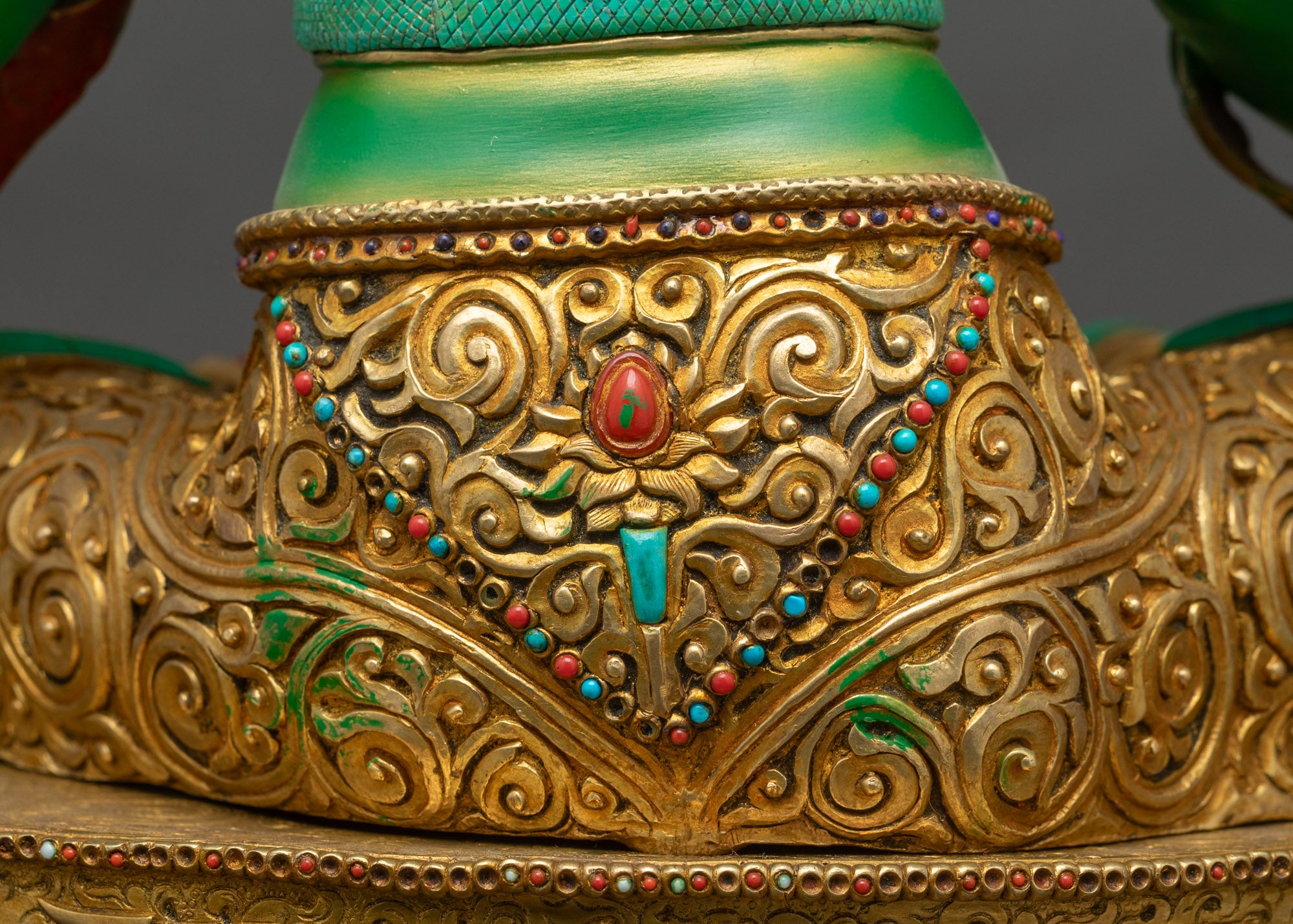 Green Tara Statue | Traditional Buddhist Art for Sacred Space