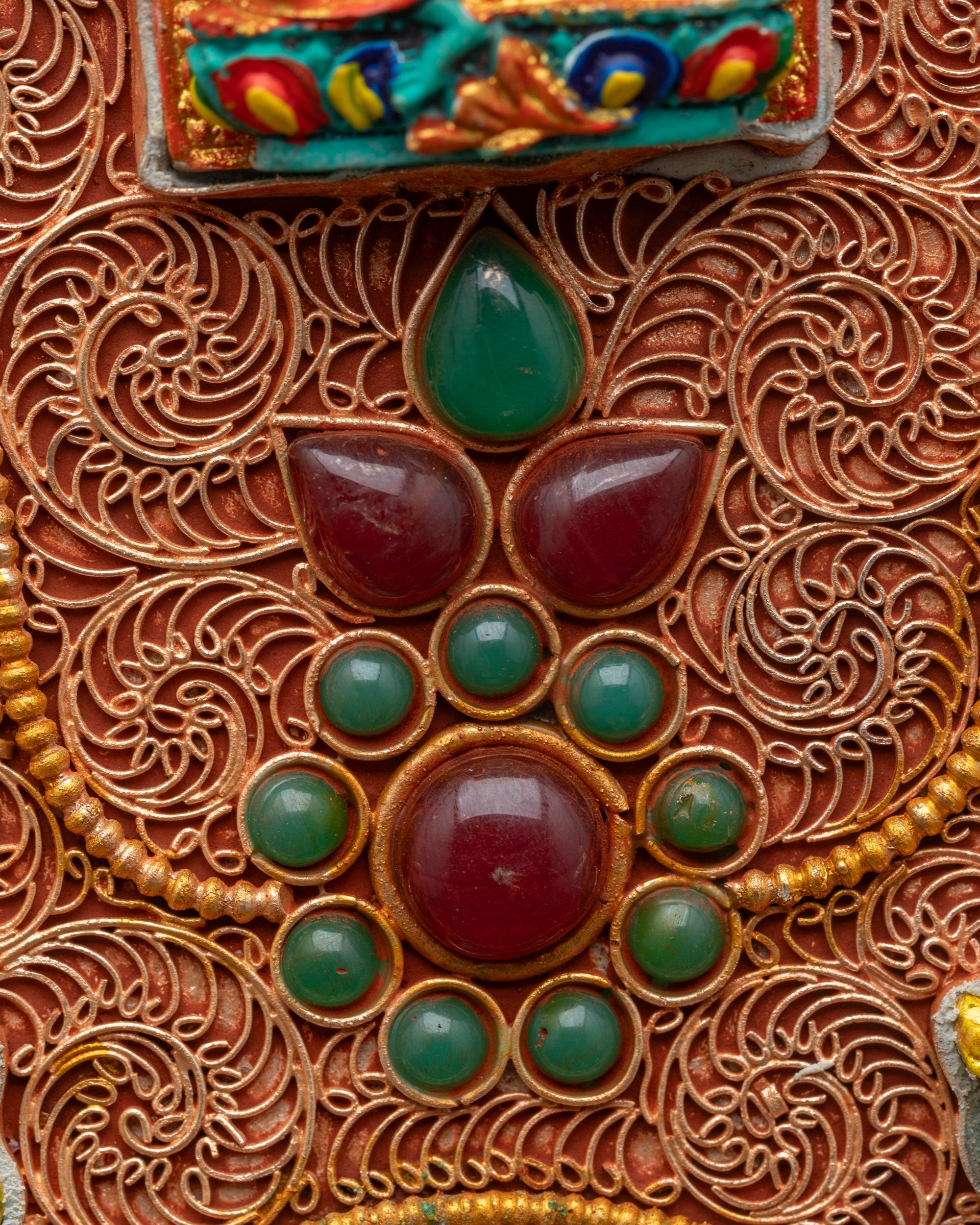 13" Enthroned Bishwo Vajra | Handcrafted Nepalese Ritual Artifact