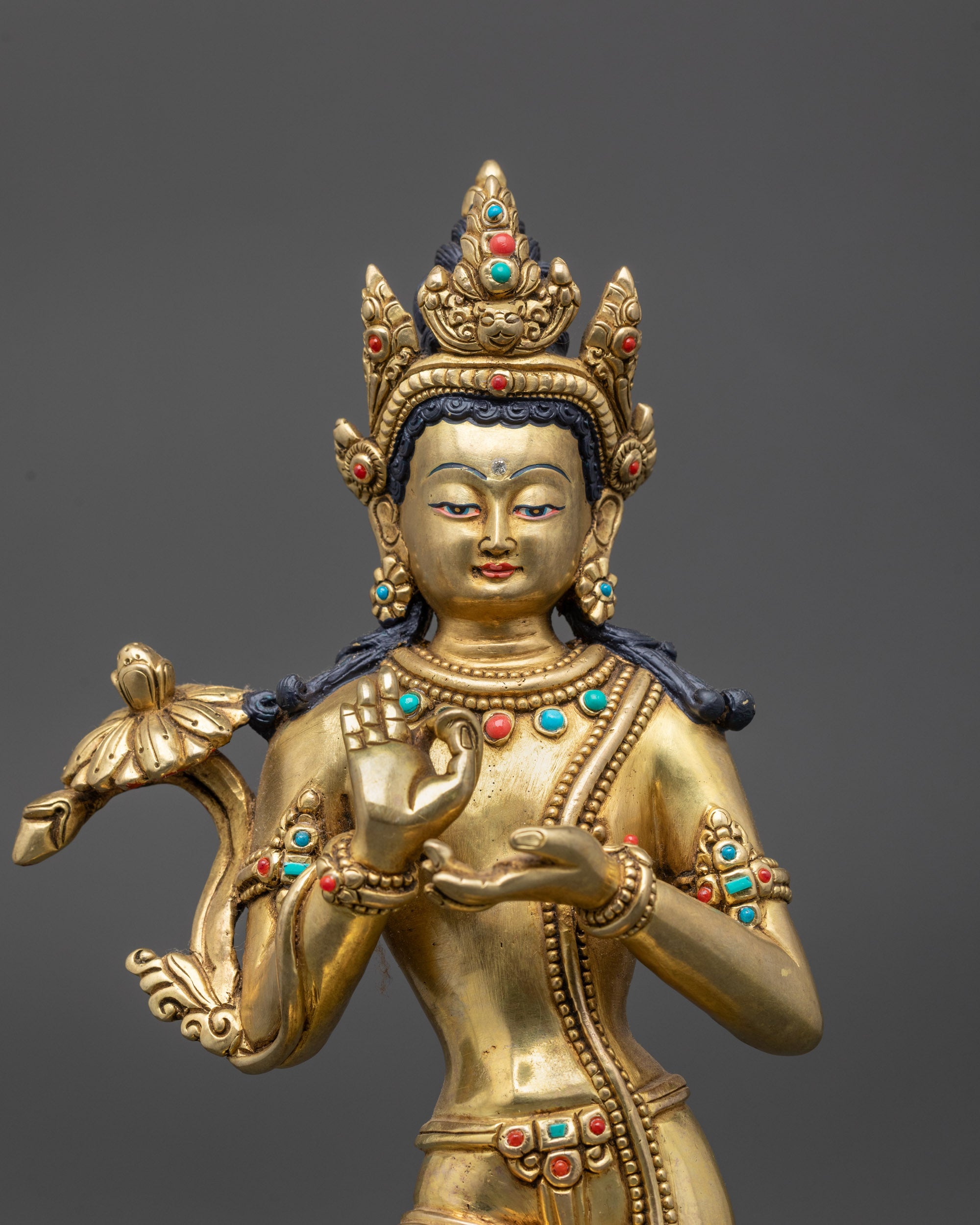 Eight Bodhisattvas Statue Collection | Traditional Nepalese Artistry