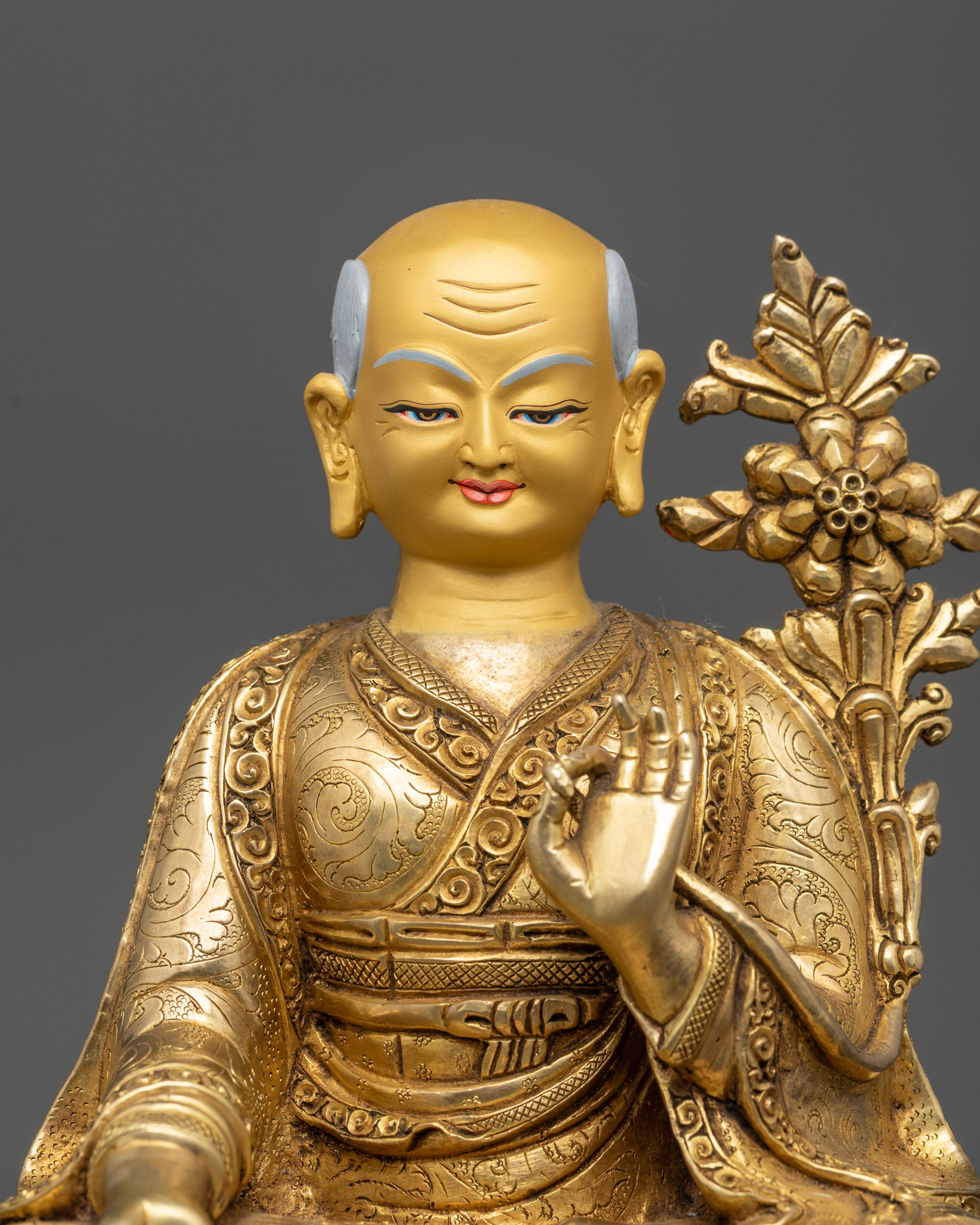 Five Shakya Masters Statue Set | Handcrafted Buddhist Deities from Nepal