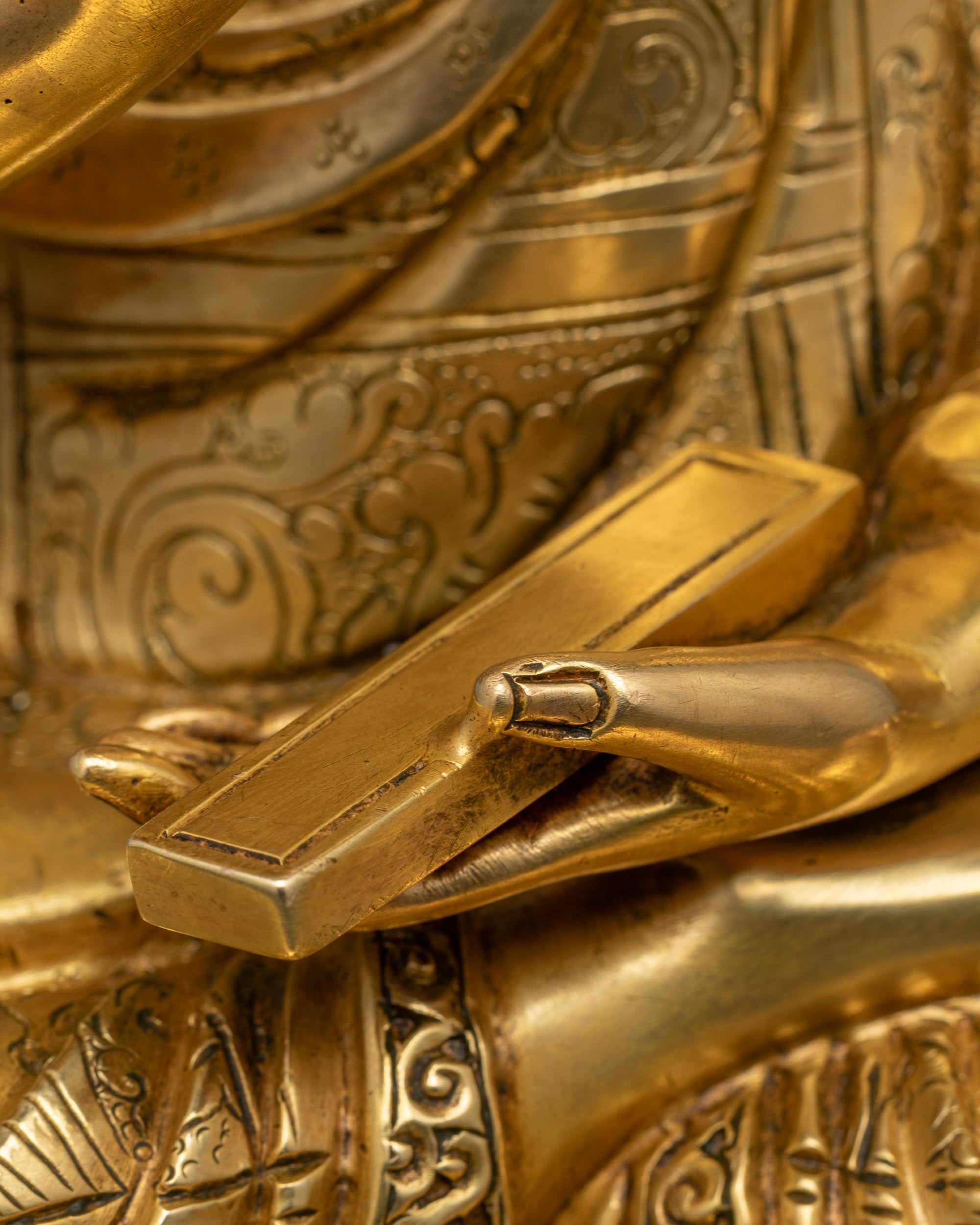 Authentic Tsongkhapa Statue Set | Traditional Buddhist Craftsmanship