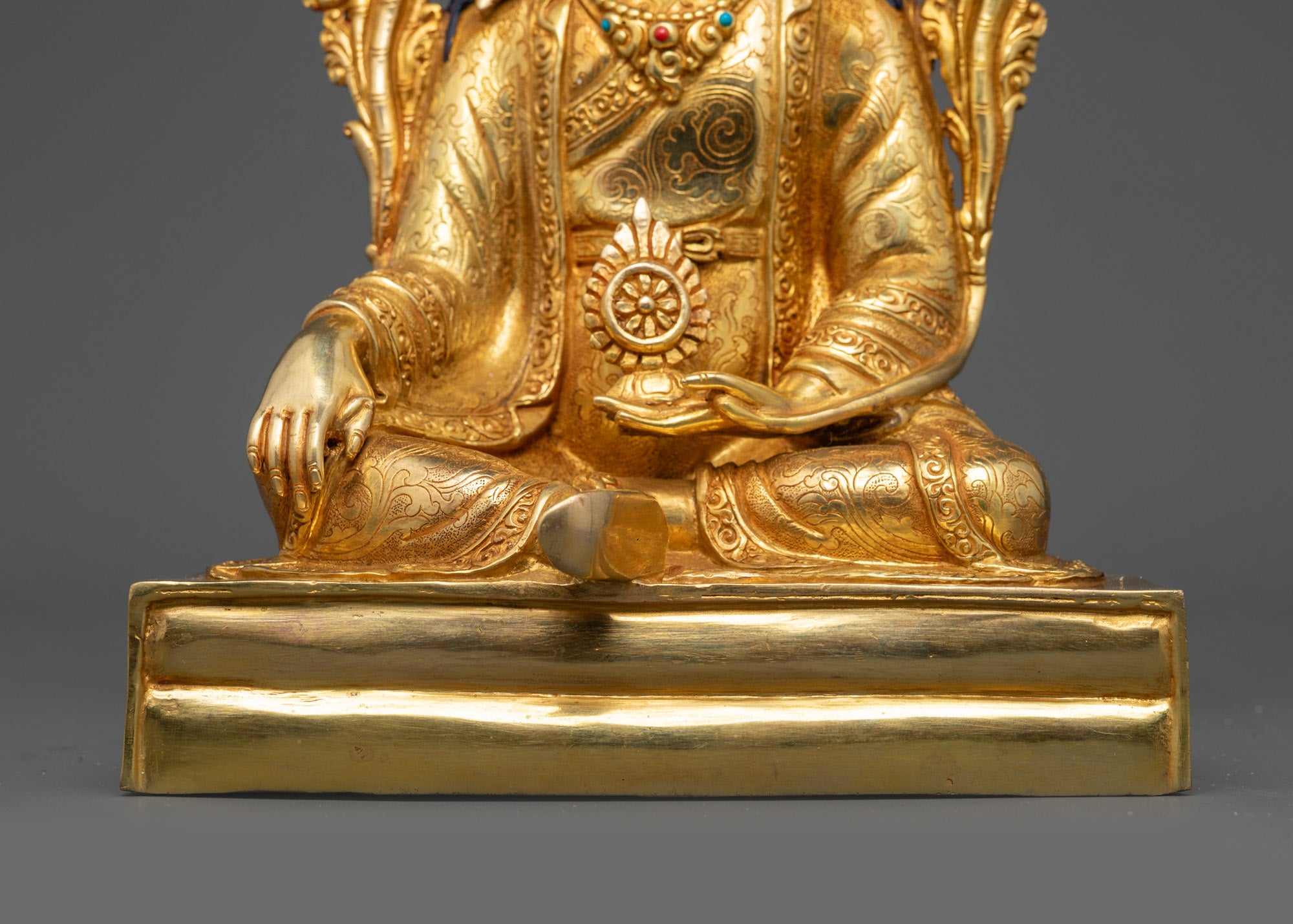 24K Gold-Gilded Tsokye Dorje Set | Traditional Lost-Wax Casted Statues
