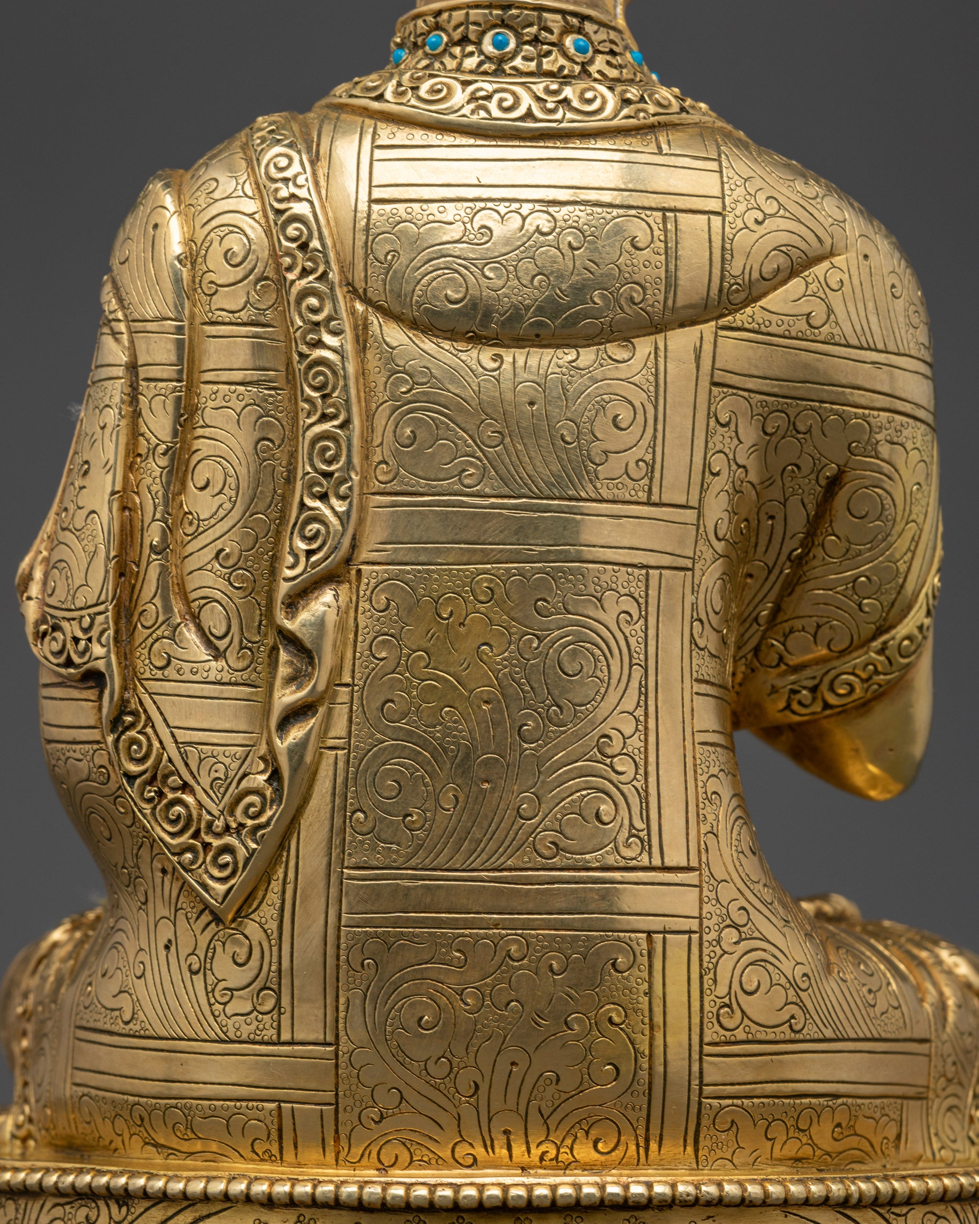 Authentic Tsongkhapa Statue Set | Traditional Buddhist Craftsmanship