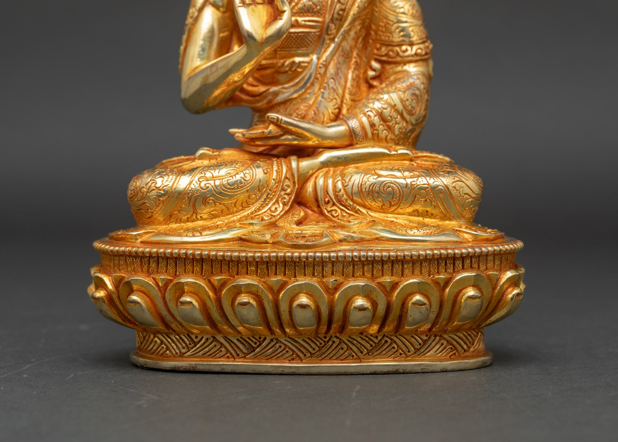 Lama Tsongkhapa Statue Set | Himalayan Sacred Artwork