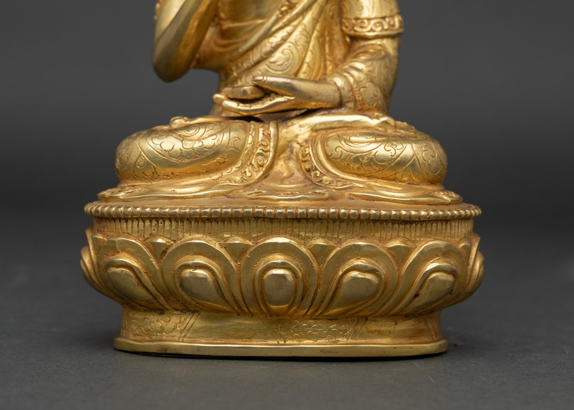 Tsongkhapa Statue Set with Two Disciples | Lost-Wax Craftsmanship