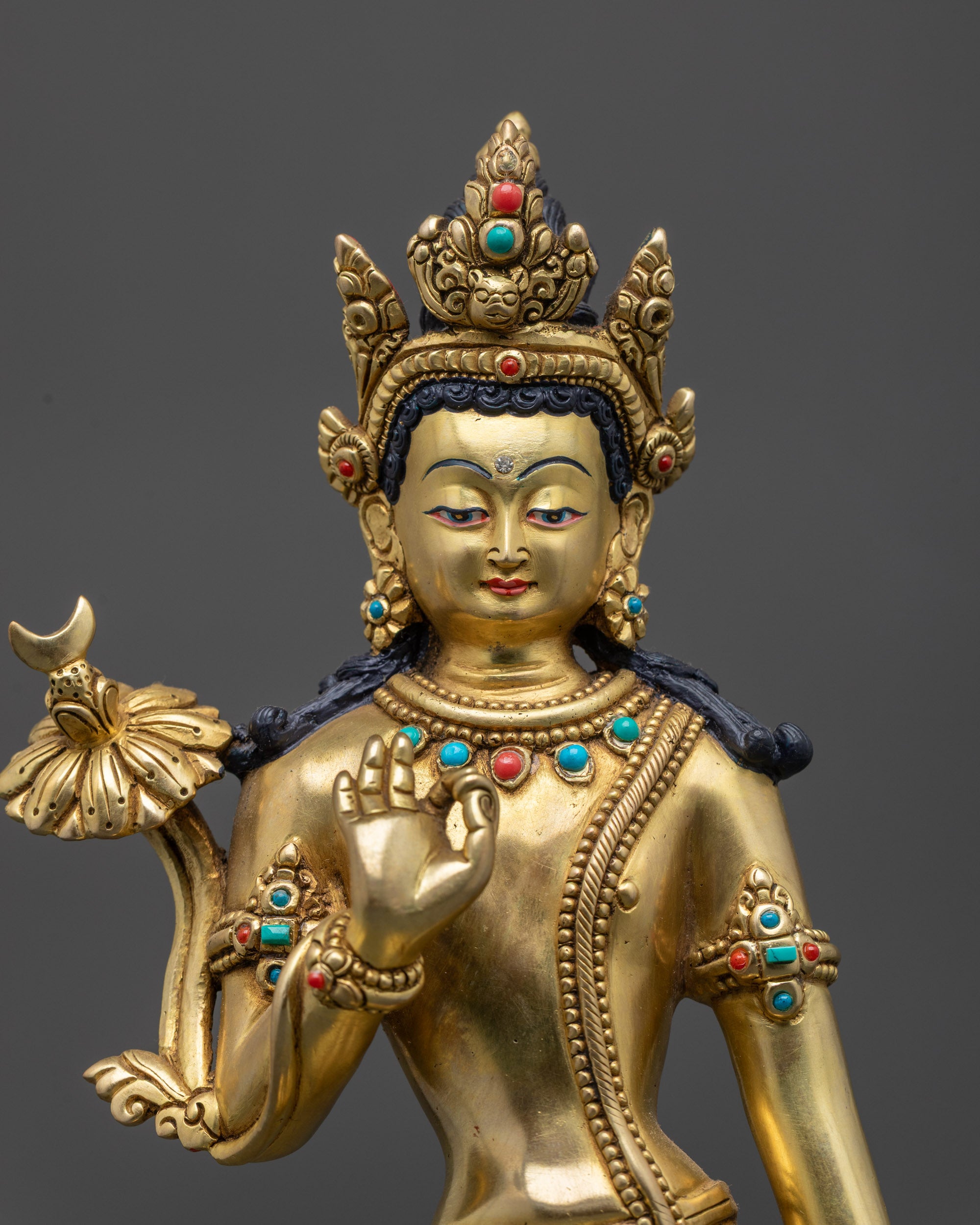 Eight Bodhisattvas Statue Collection | Traditional Nepalese Artistry