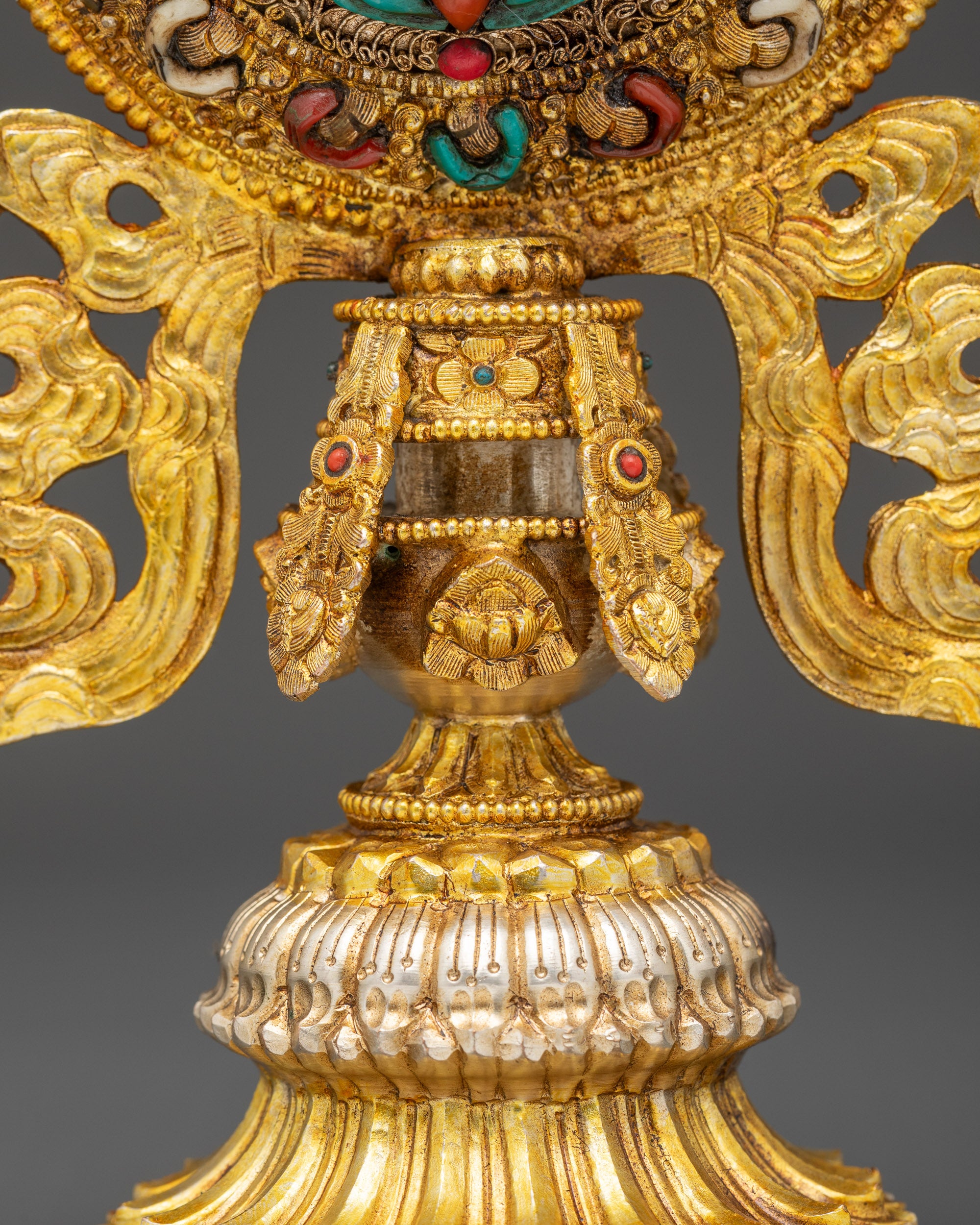 Ashtamangala Set | Sacred Eight Auspicious Symbols for Buddhist Altars