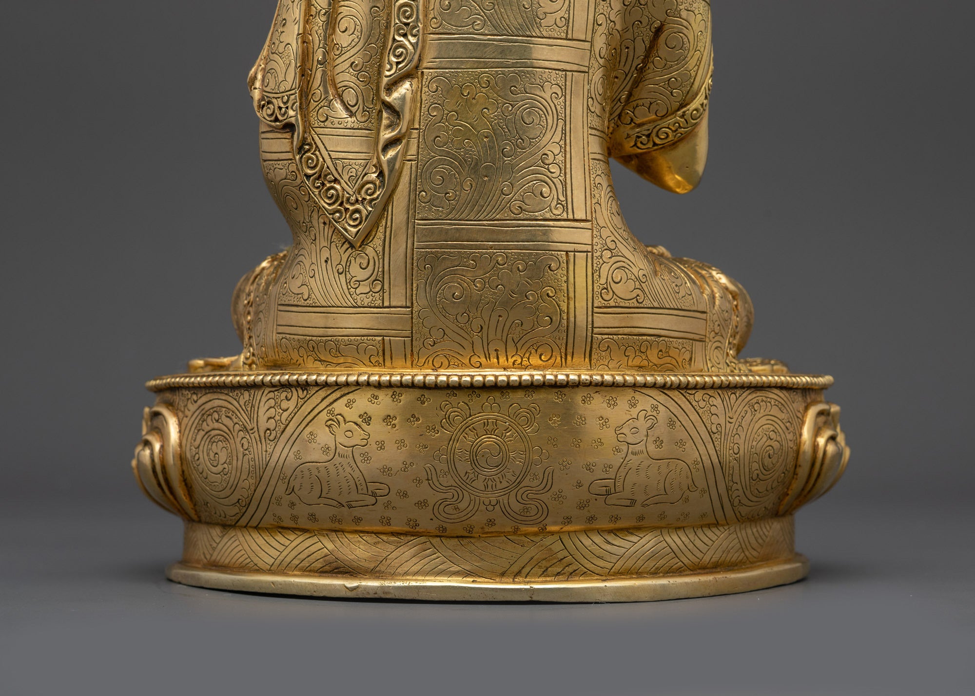 Authentic Tsongkhapa Statue Set | Traditional Buddhist Craftsmanship