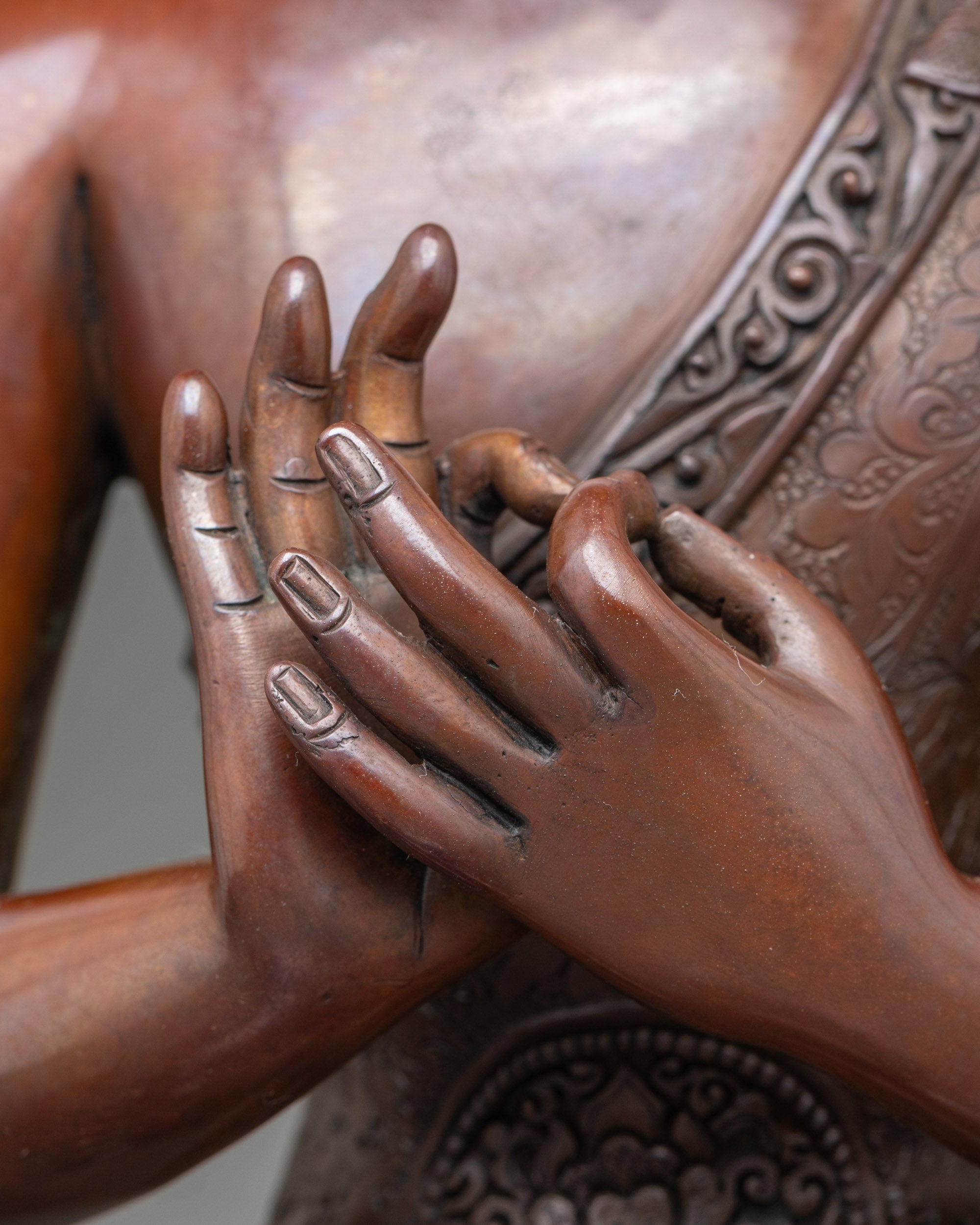 Five Dhyani Buddha Statue Set for Meditation and Spiritual Practice