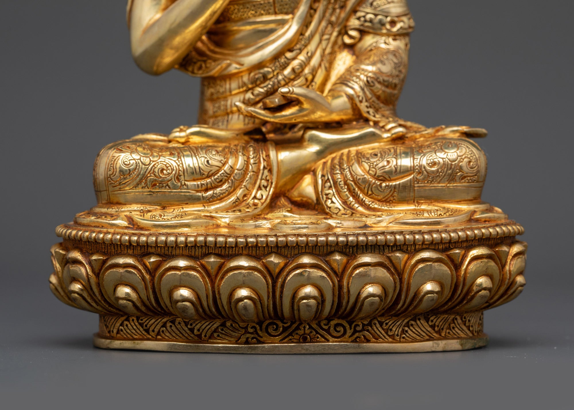 Tsong Khapa Statue Set | Tibetan Buddhist Teacher with Two Disciples