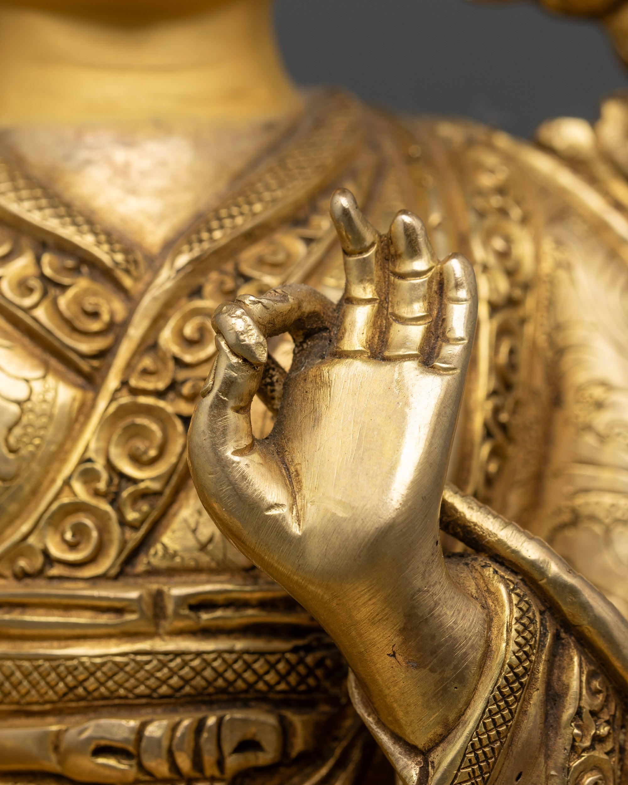 Five Shakya Masters Statue Set | Handcrafted Buddhist Deities from Nepal