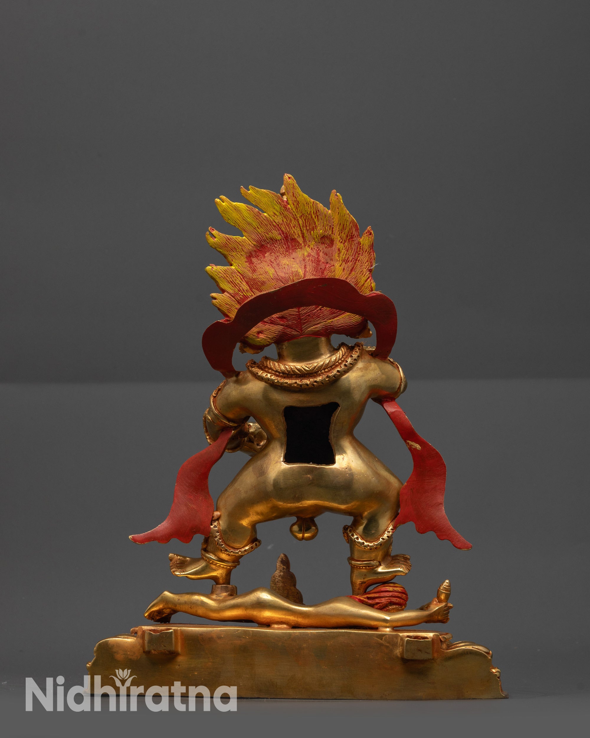 Tibetan Wealth Deity Black Dzambhala Statue