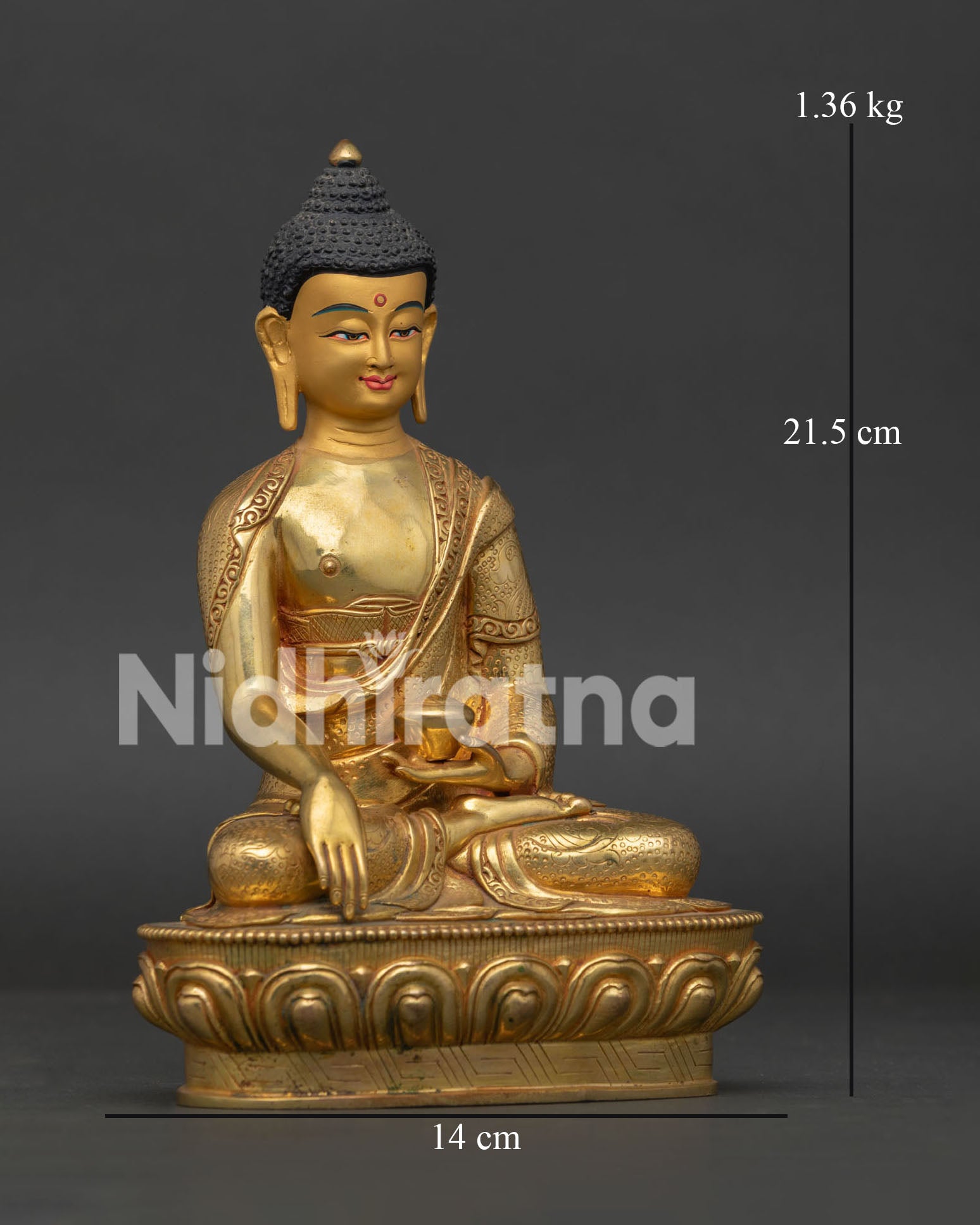Shakyamuni Buddha Statue | Traditional Himalayan Sculpture