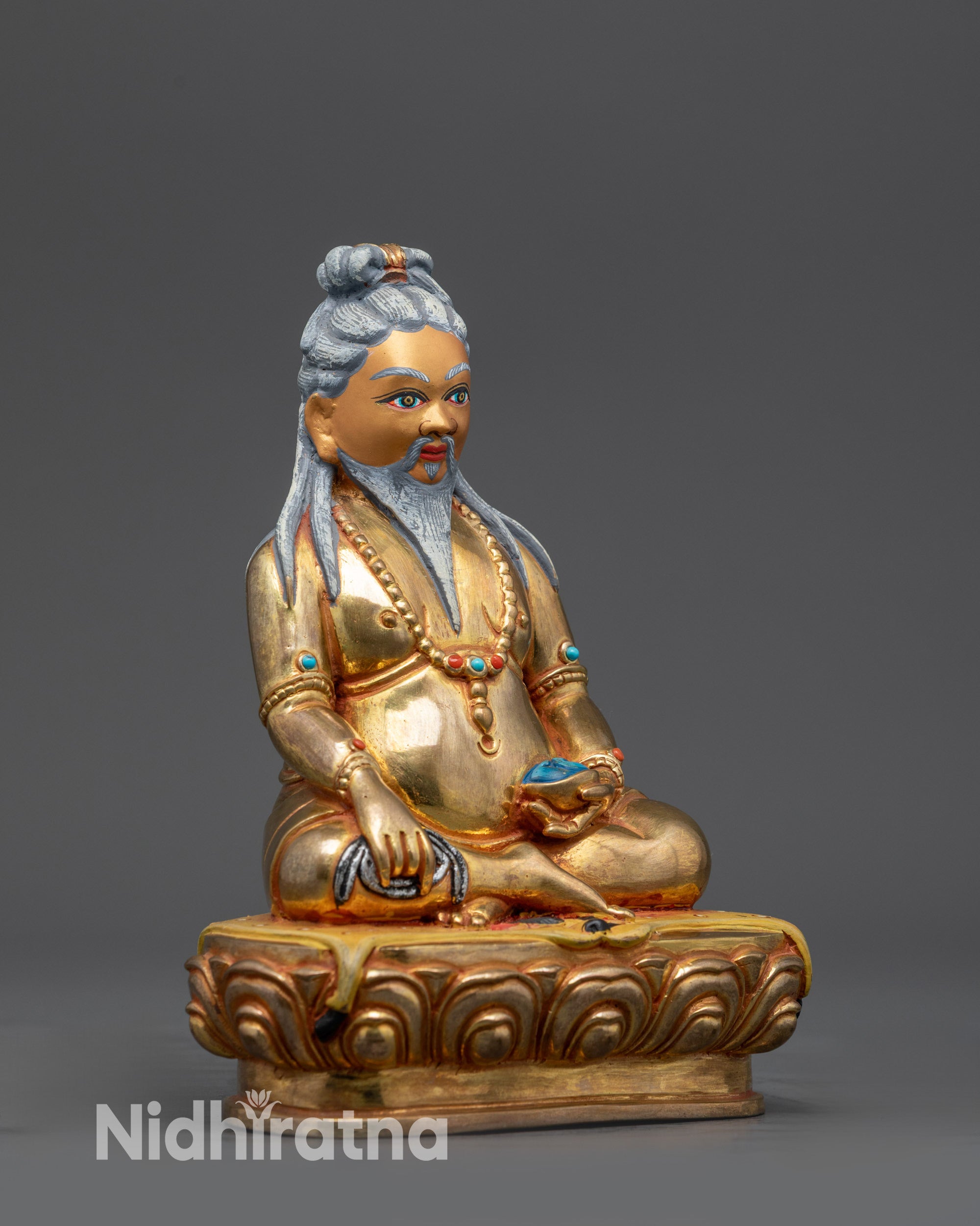 Enlightened Yogi Thang Tong Gyalpo Statue | Handmade Tibetan Sculpture
