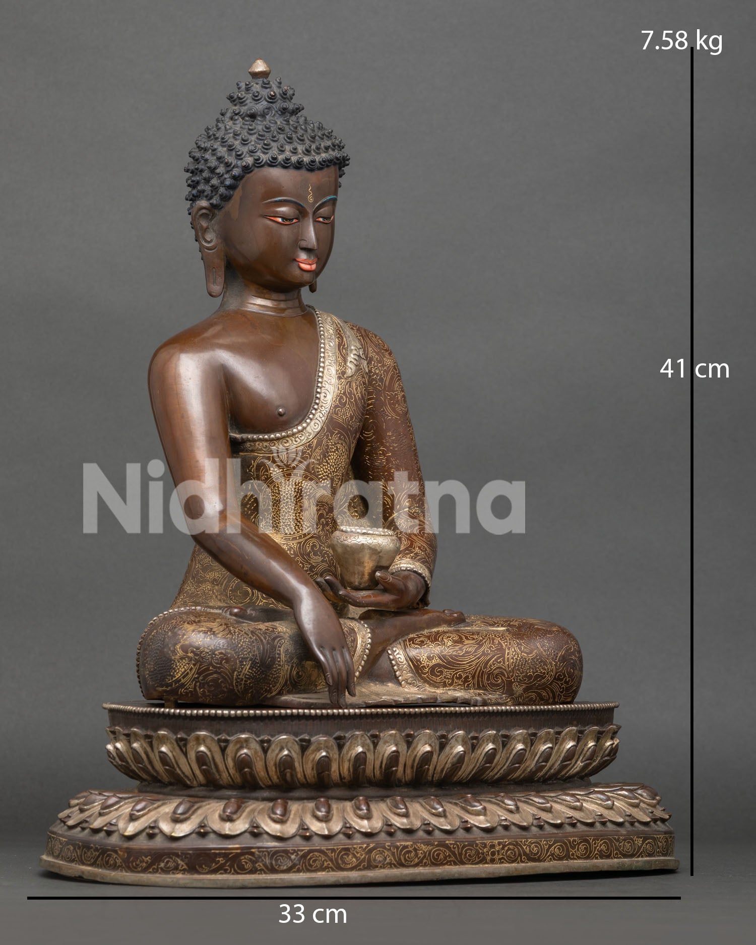 Shakyamuni Buddha Statue | Traditional Newari Craft