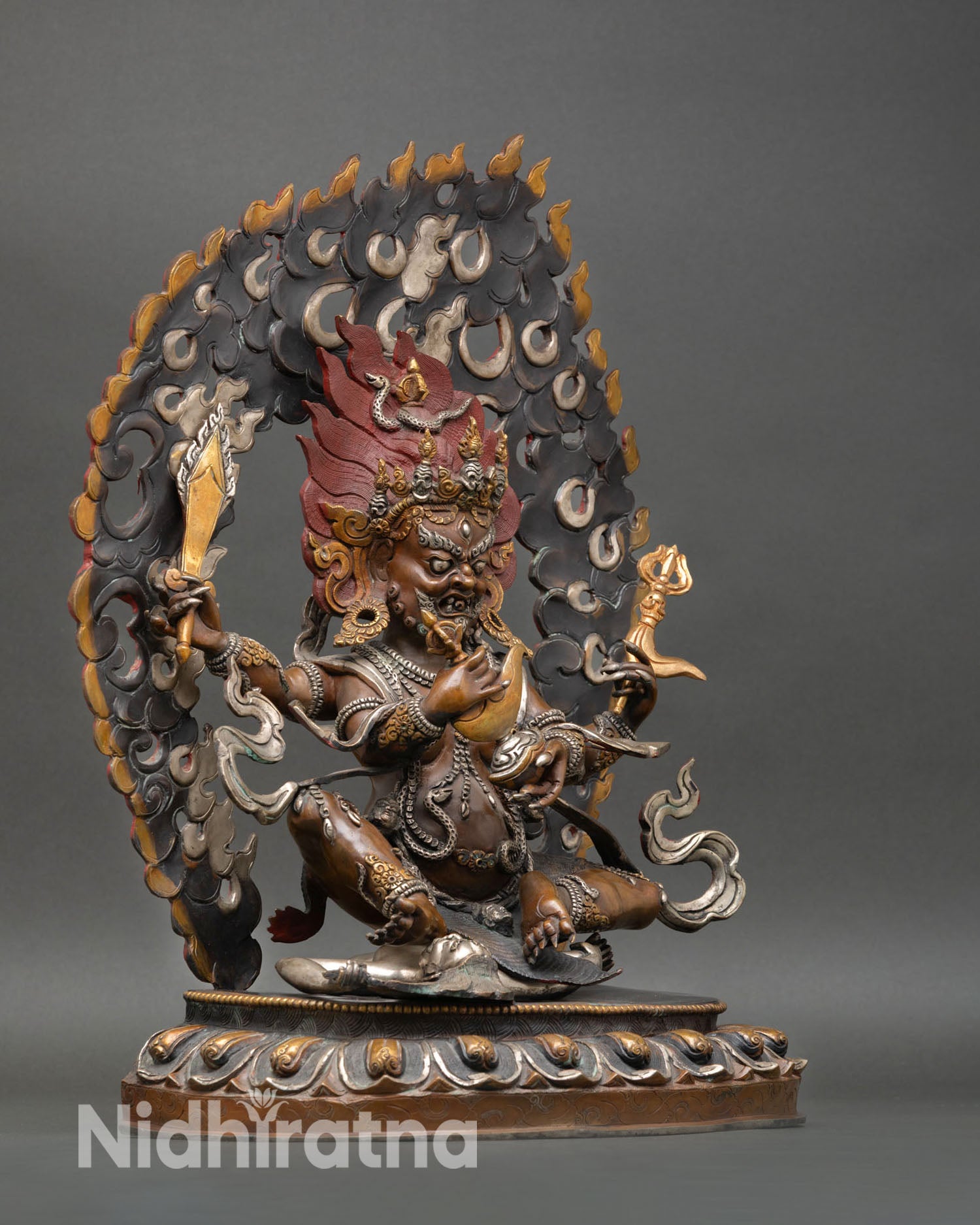 Four-Armed Mahakala: The Fearsome Defender of the Sacred Path