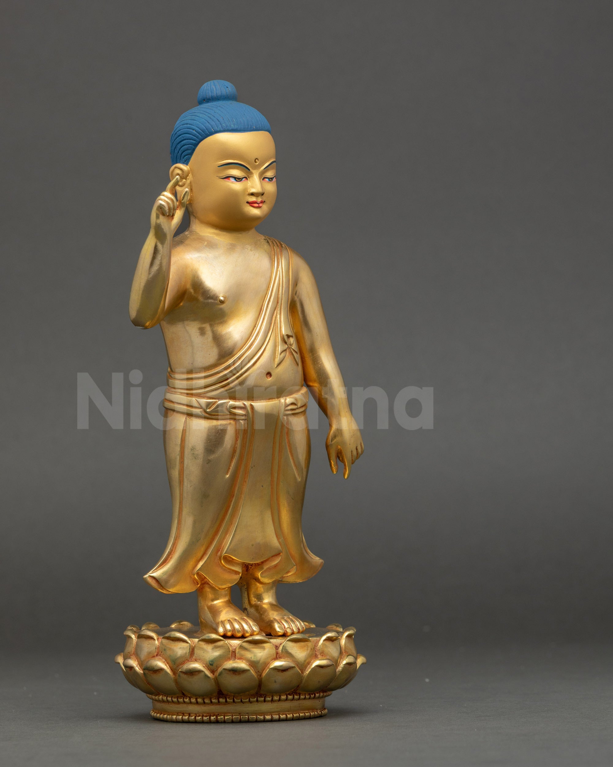 Standing Little Buddha Statue for meditation and spiritual home decor