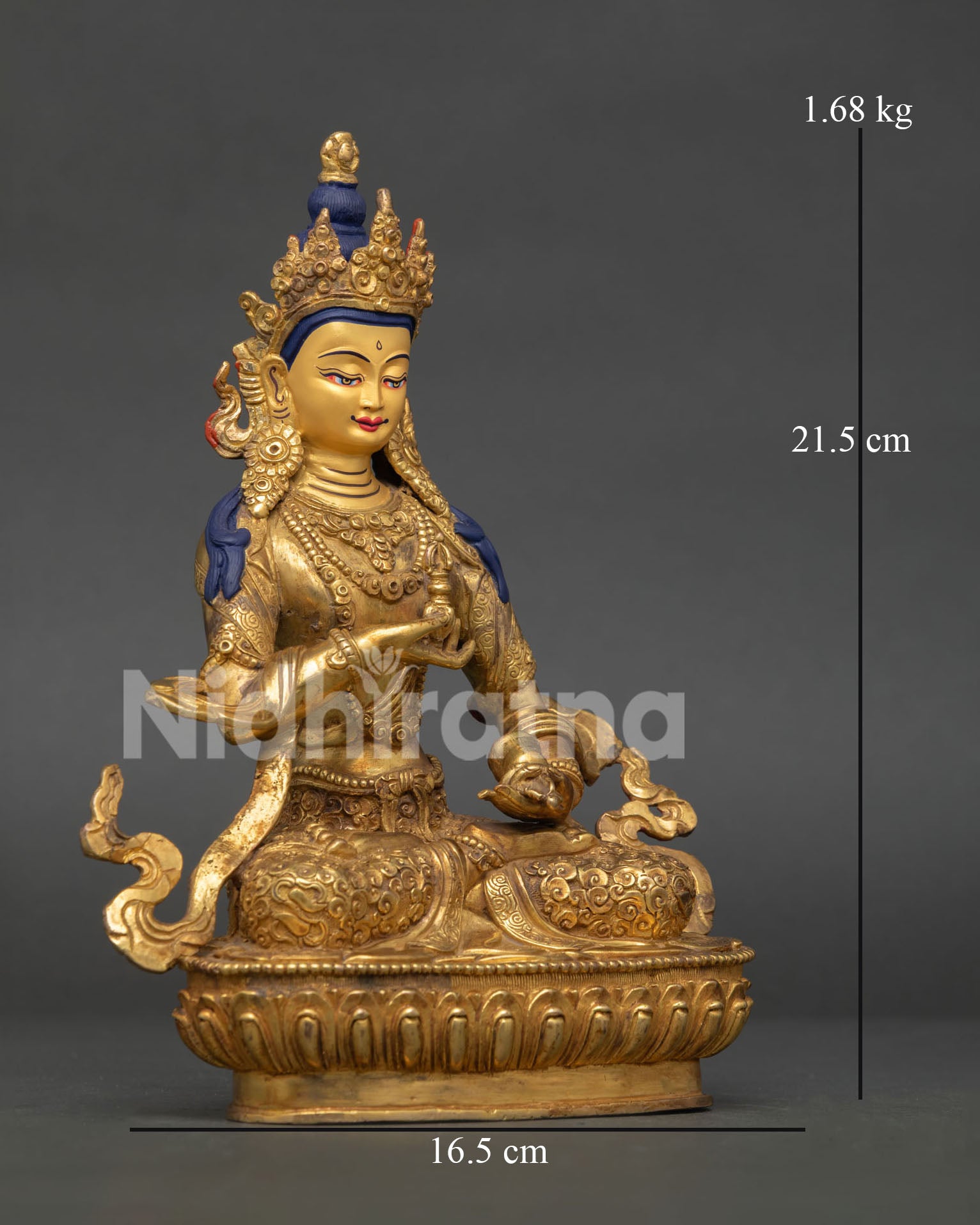Vajrasattva Statue | Handmade Tibetan Buddhist Art from Nepal