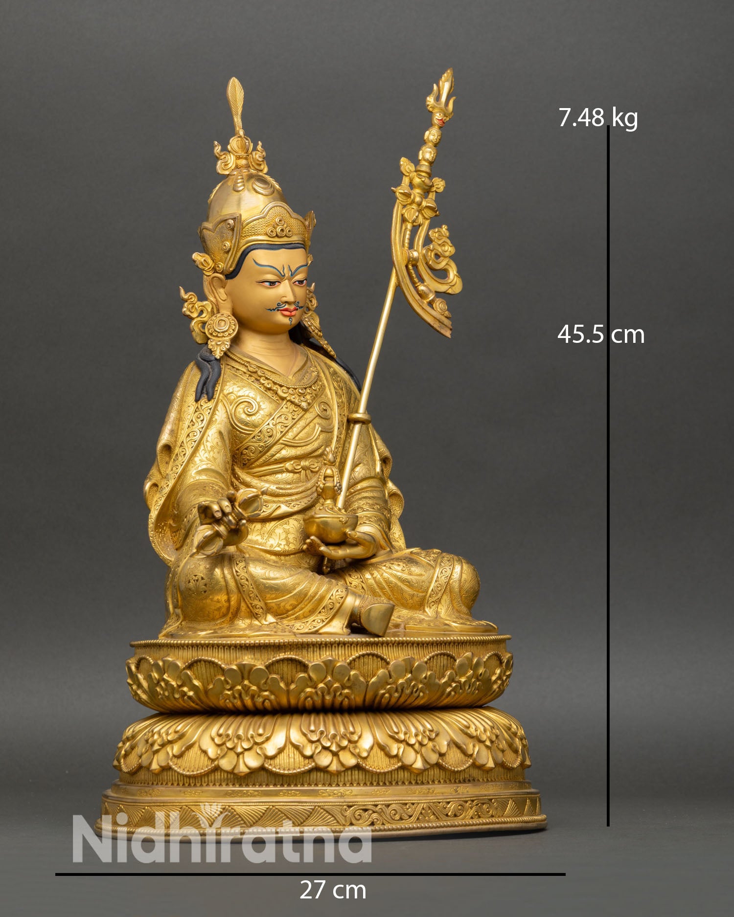 Traditional Guru Rinpoche Statue β Himalayan Buddhist Art