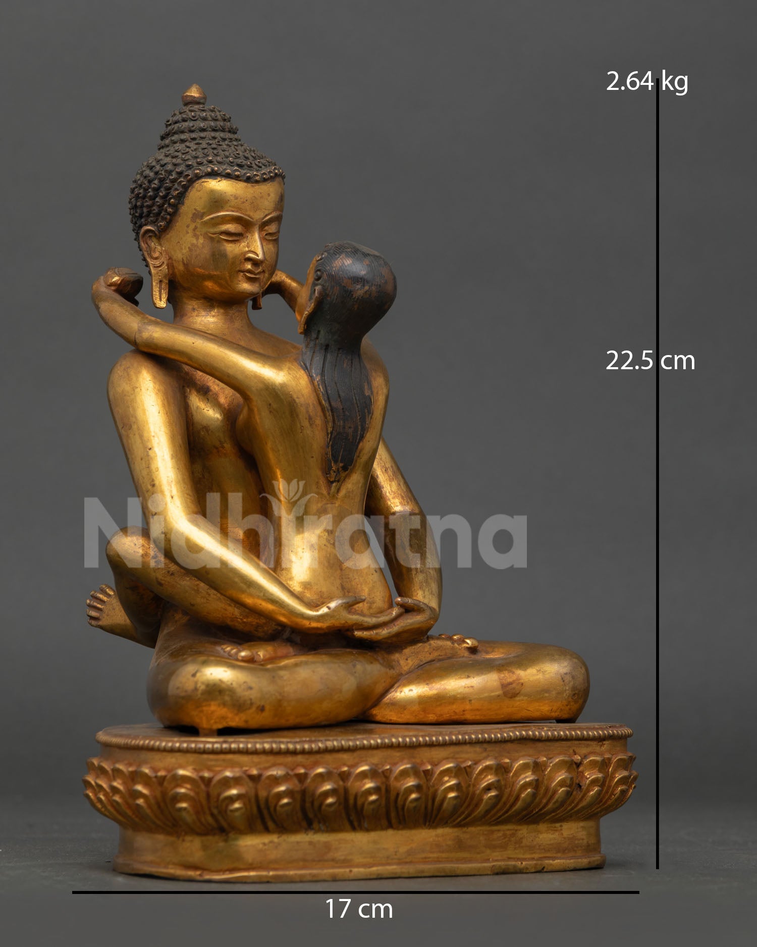 Primordial Buddha Samantabhadra Yab-Yum Statue – Handmade in Nepal