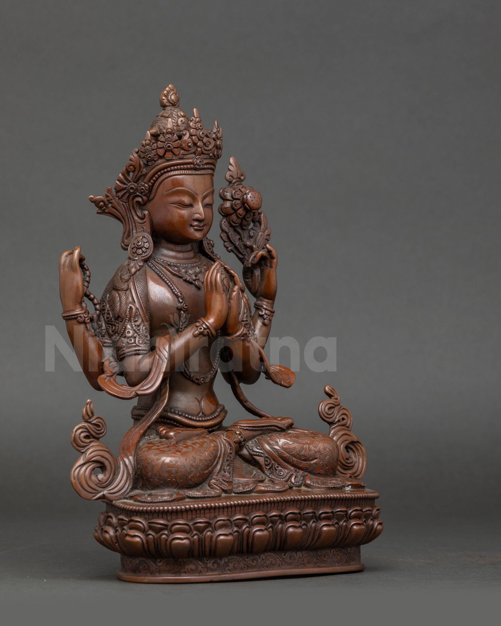 Vajrayana Boddhisattva Chenrezig Statue- Deity of Compassion