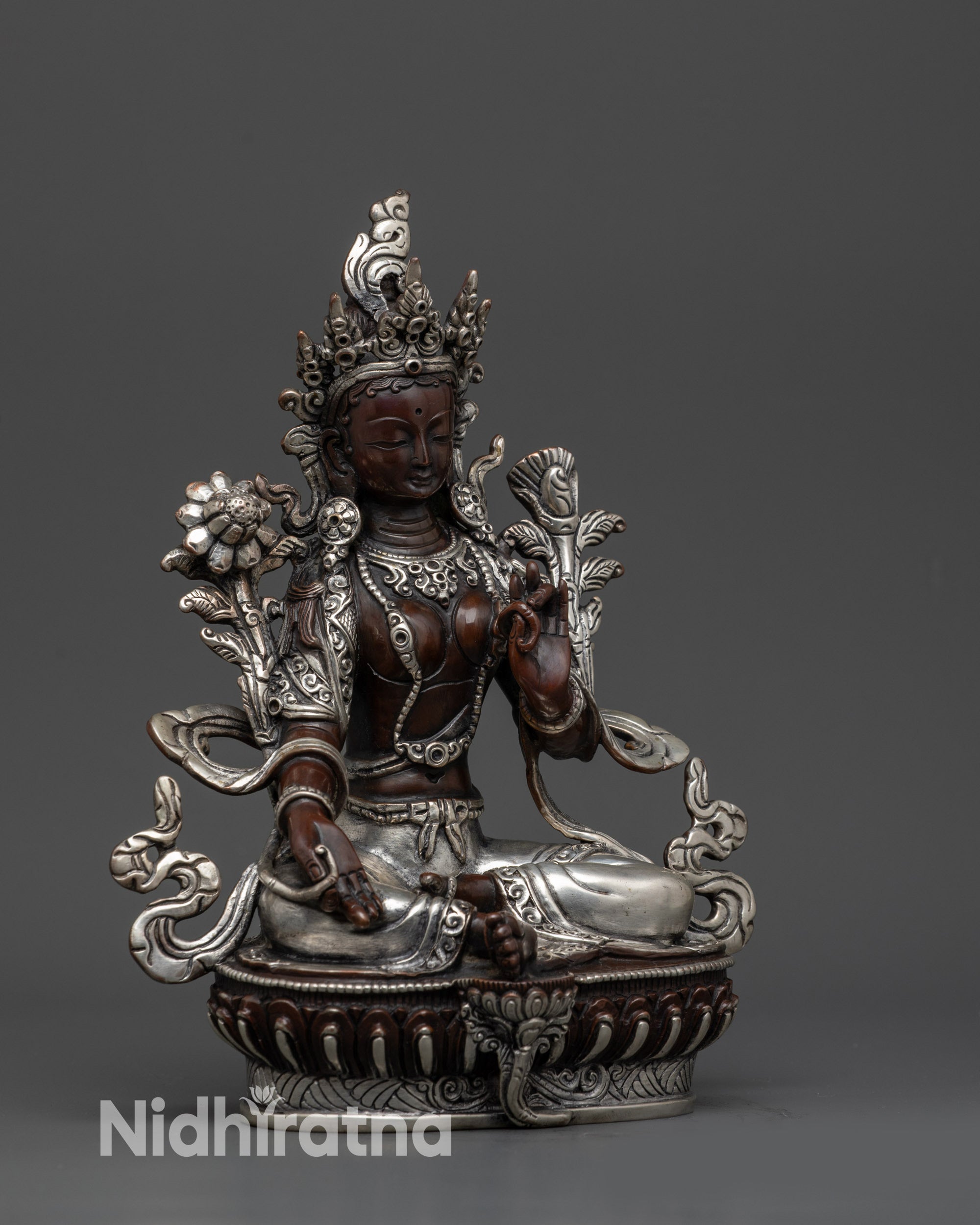 Nepalese Green Tara Goddess – Handcrafted Tibetan Buddhist Statue