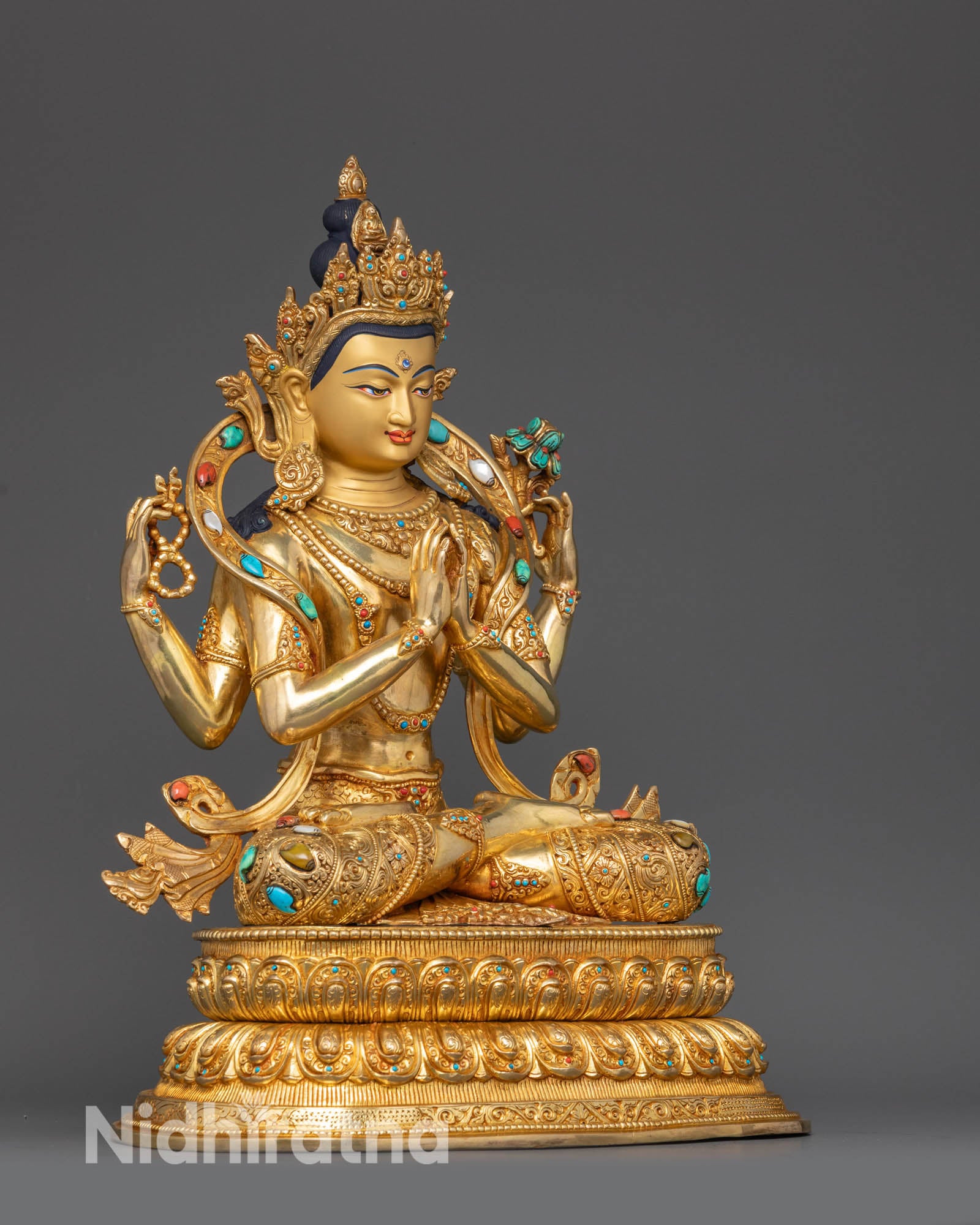 Four-Armed Chenrezig: The Bodhisattva of Compassion in Tibetan Buddhism
